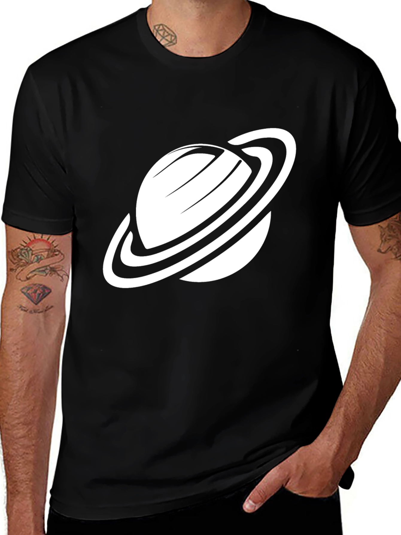 Variant 10 of Saturn Graphic Tee - Modern Casual T-Shirt