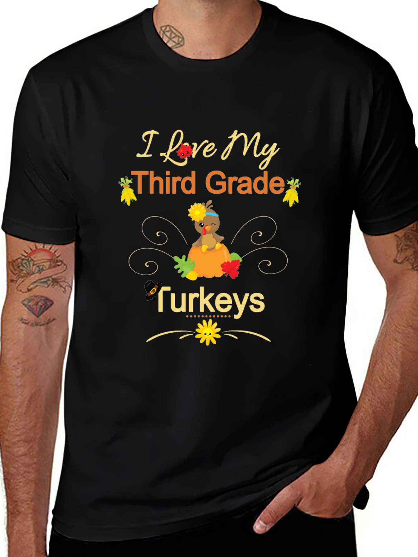 I Love My Third Grade Turkeys T-Shirt