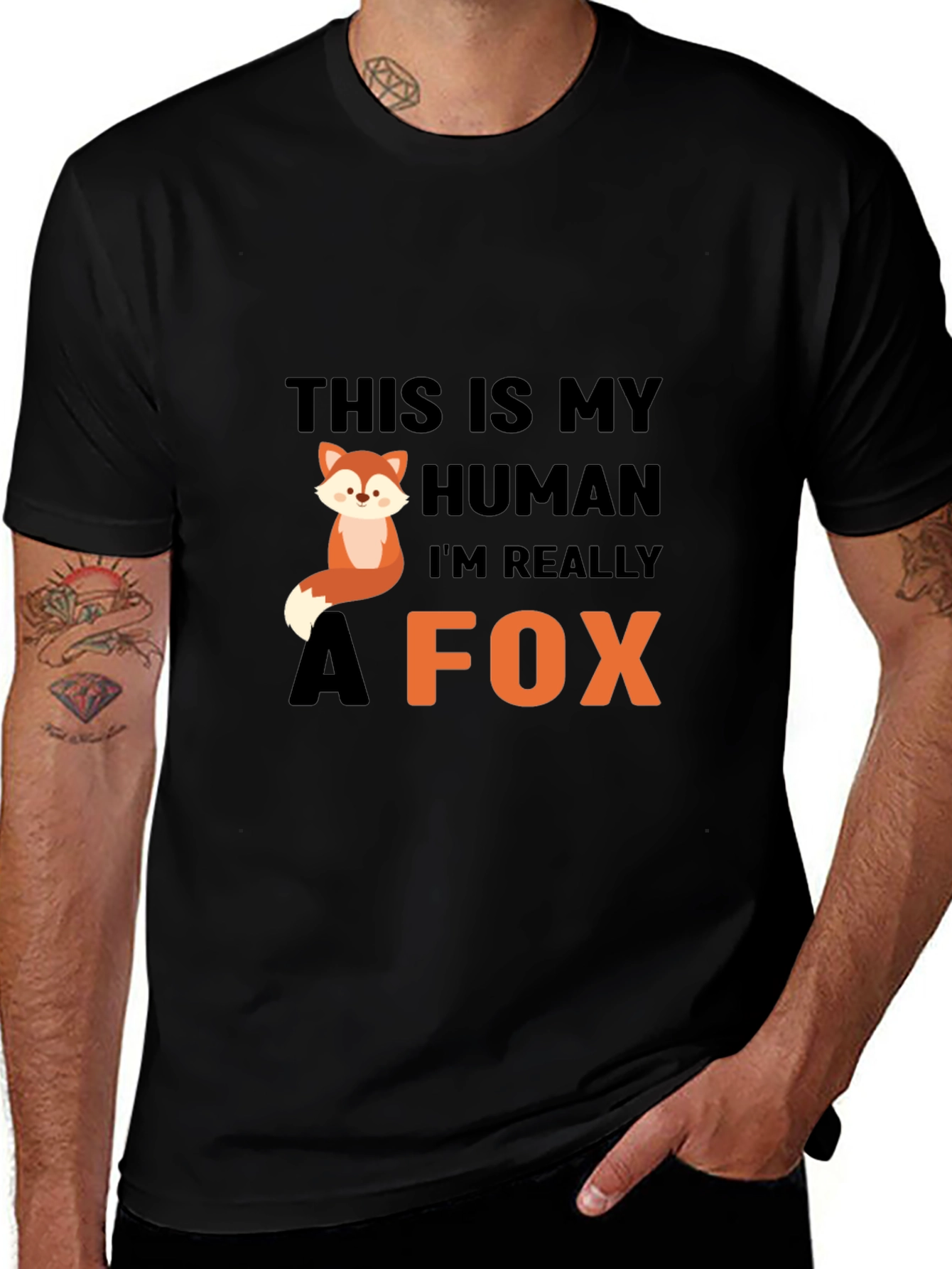 Variant 30 of This is My Human I'm Really a Fox T-Shirt