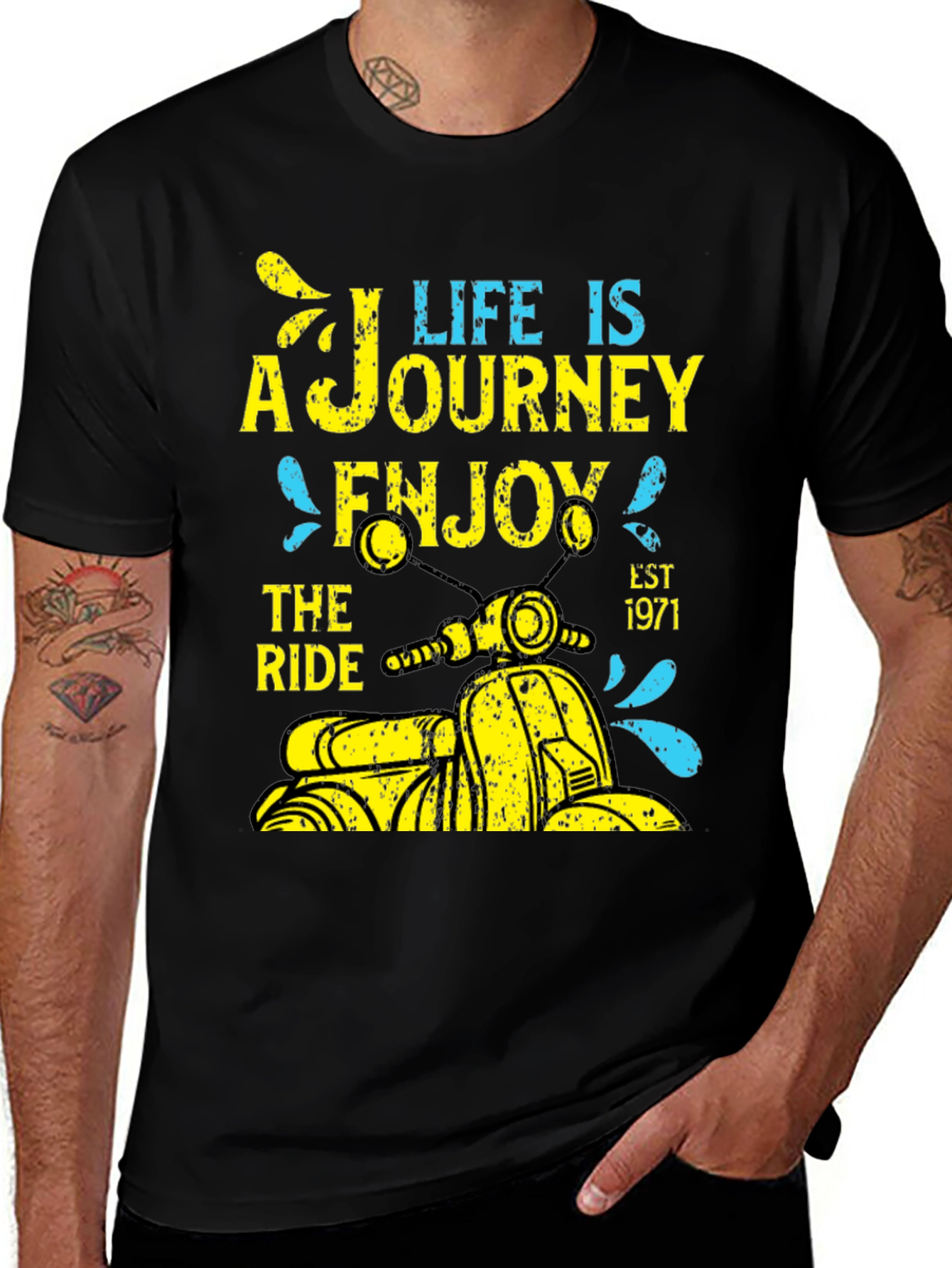 Variant 17 of Life is a Journey Scooter Tee