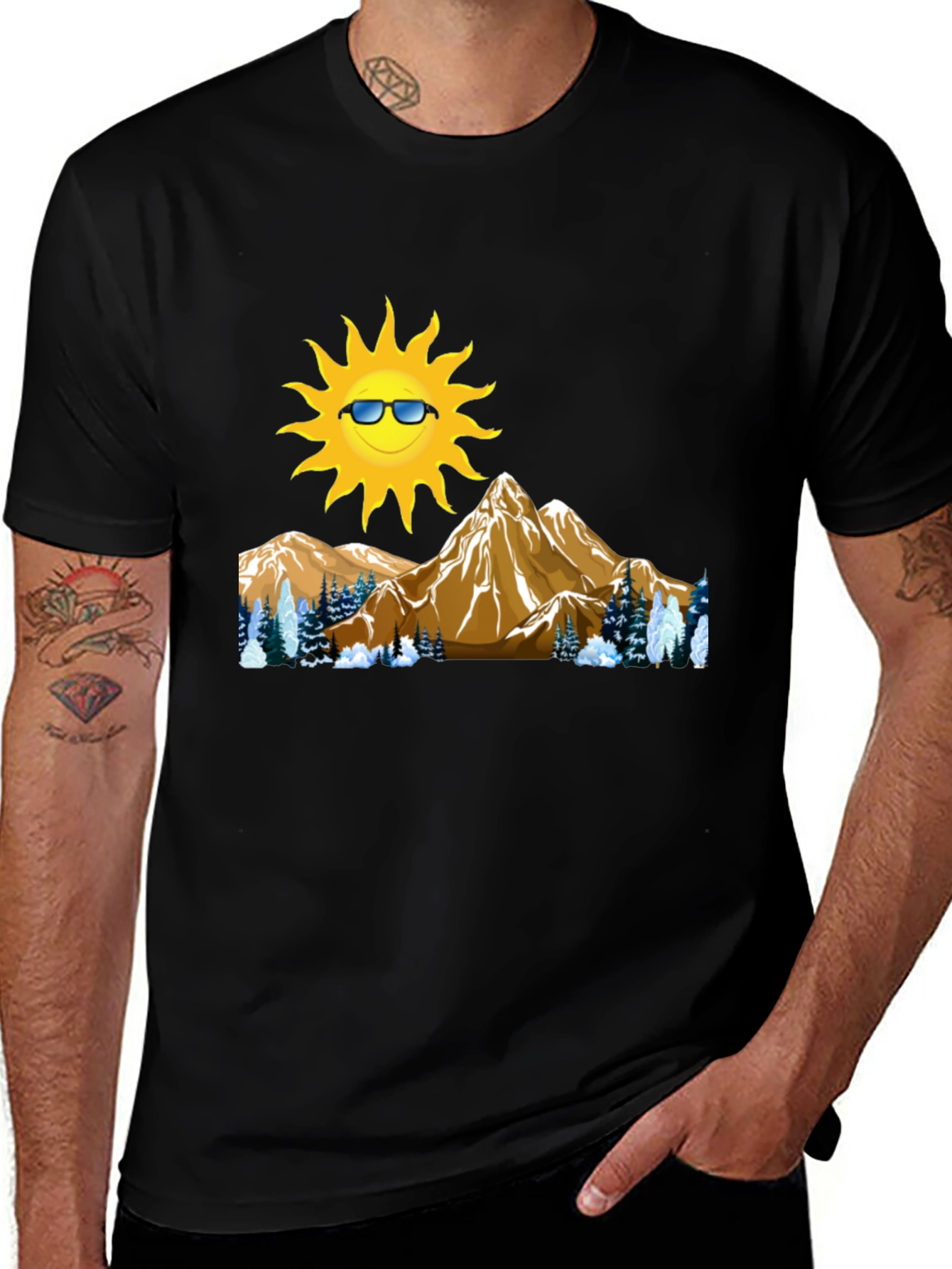 Variant 24 of Sunny Mountain Graphic T-Shirt