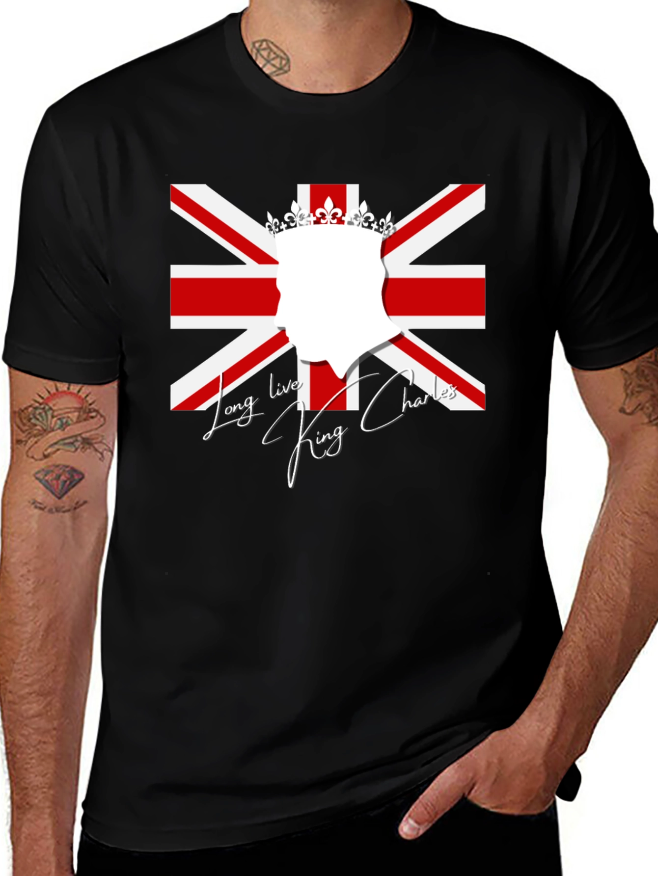 Long Live King Charles T-Shirt Union Jack