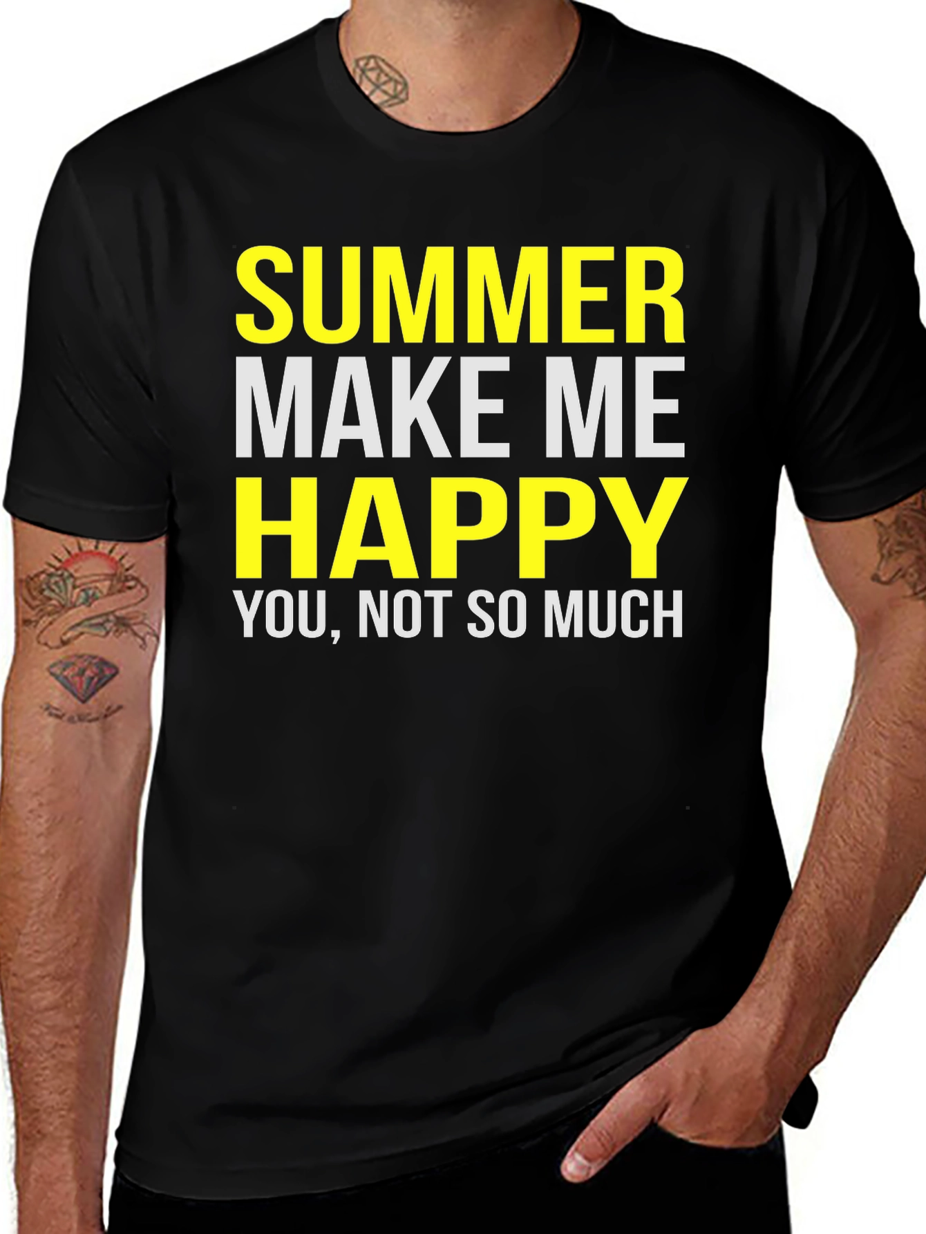 Variant 23 of Funny Summer T-Shirt - Make Me Happy Graphic Tee