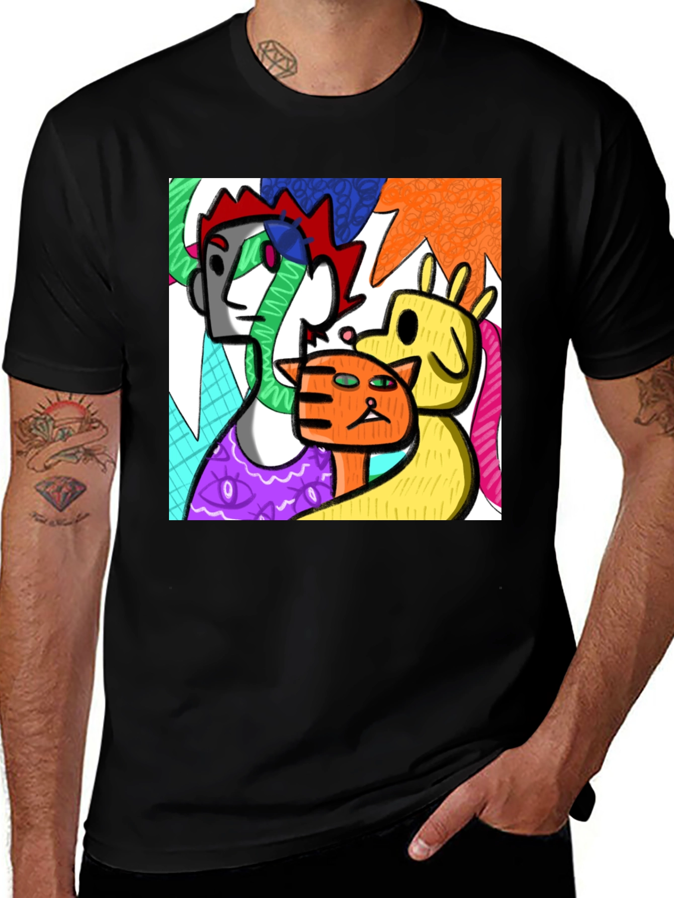 Variant 21 of Abstract Art T-Shirt - Modern Graphic Tee