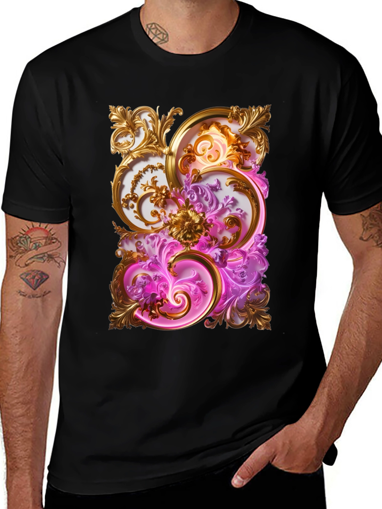 Variant 24 of Ornamental Baroque Graphic Tee