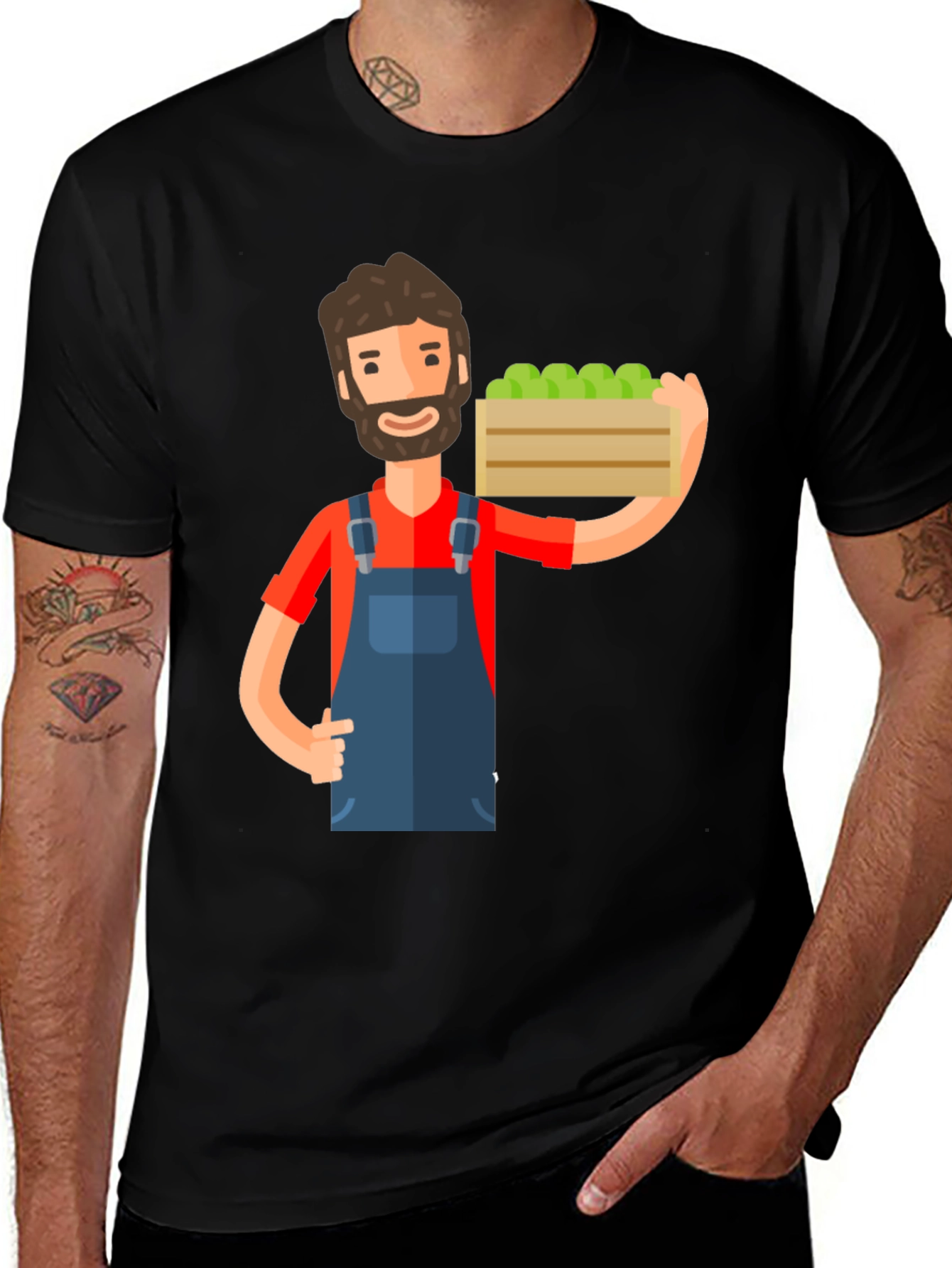 Variant 24 of Cartoon Farmer Graphic Tee