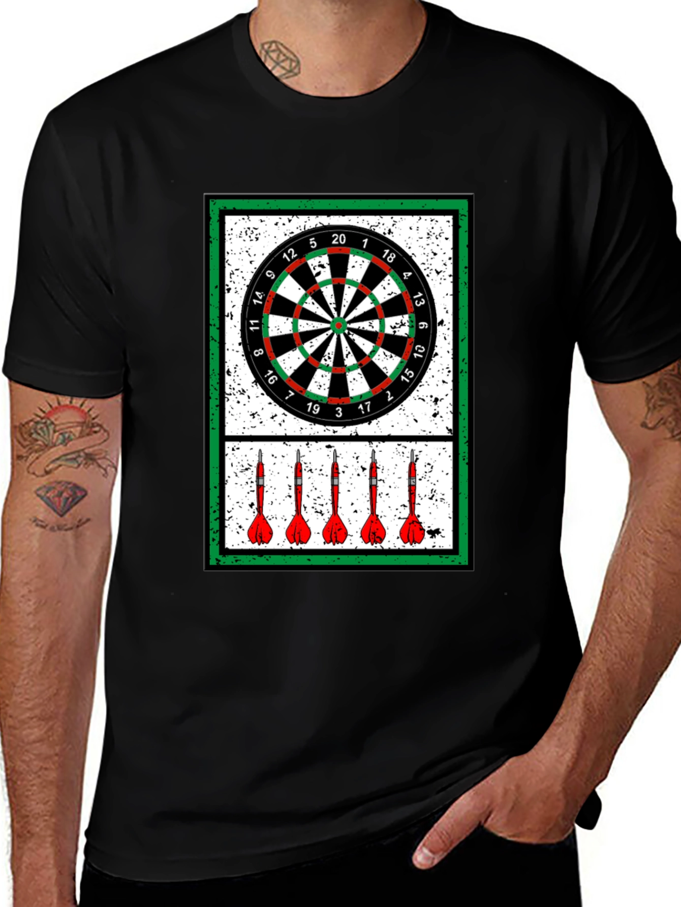 Variant 28 of Darts Graphic Tee | Game Night Apparel