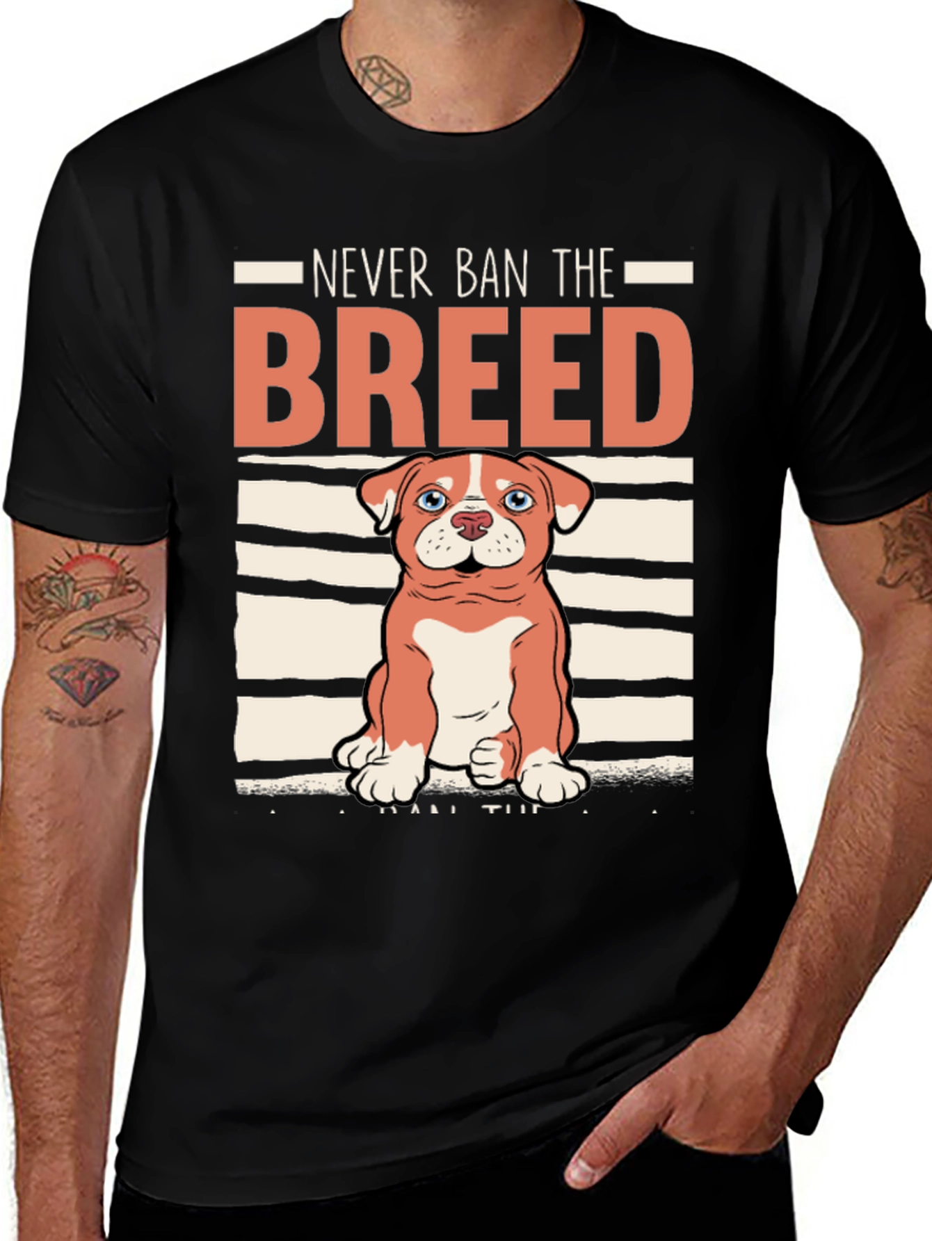 Variant 28 of Never Ban the Breed Dog T-Shirt