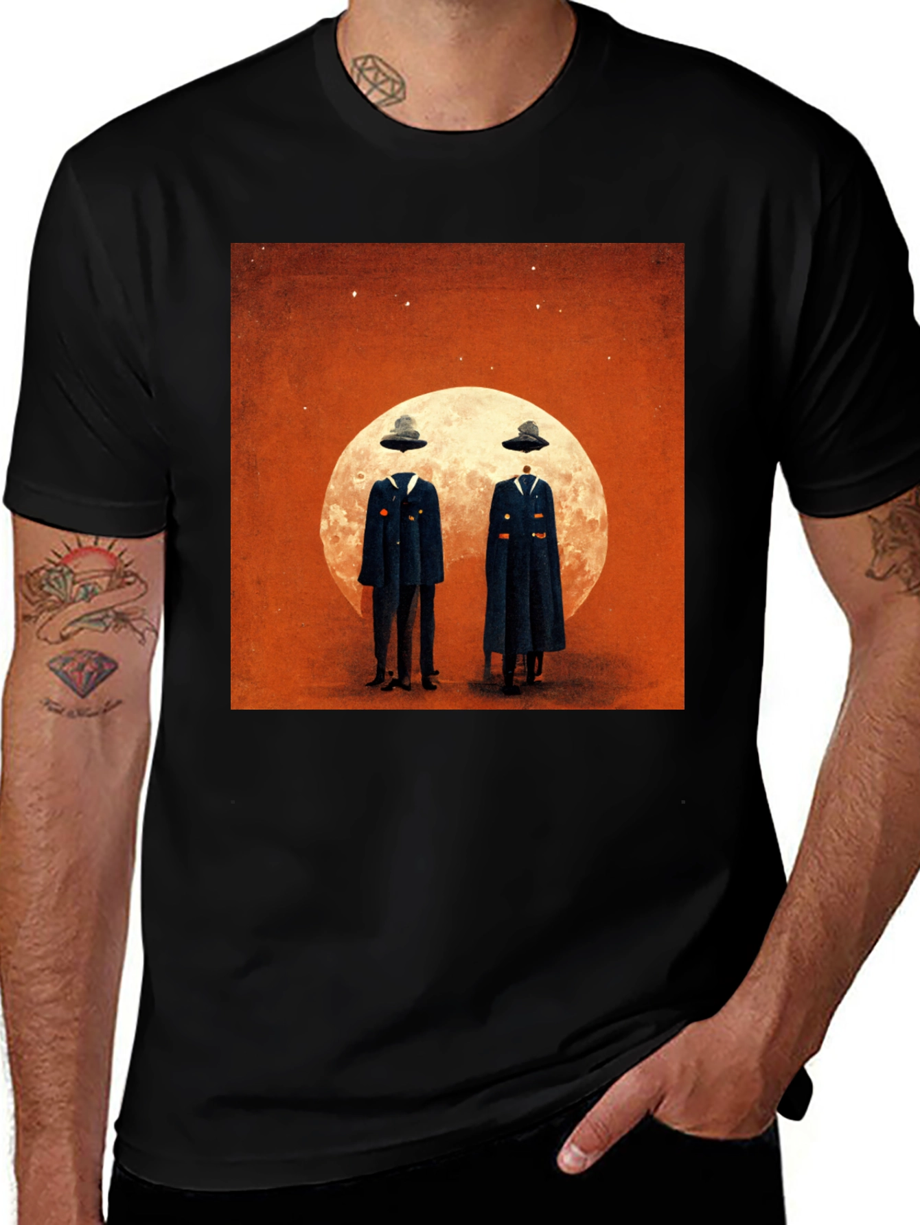 Variant 9 of Moonlit Enigma T-Shirt - Surreal Apparel