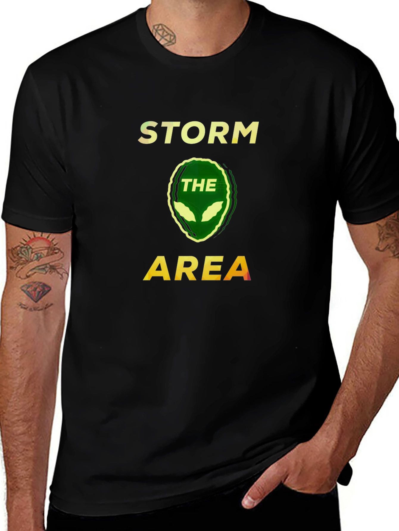 Variant 25 of Storm The Area Alien Graphic T-Shirt