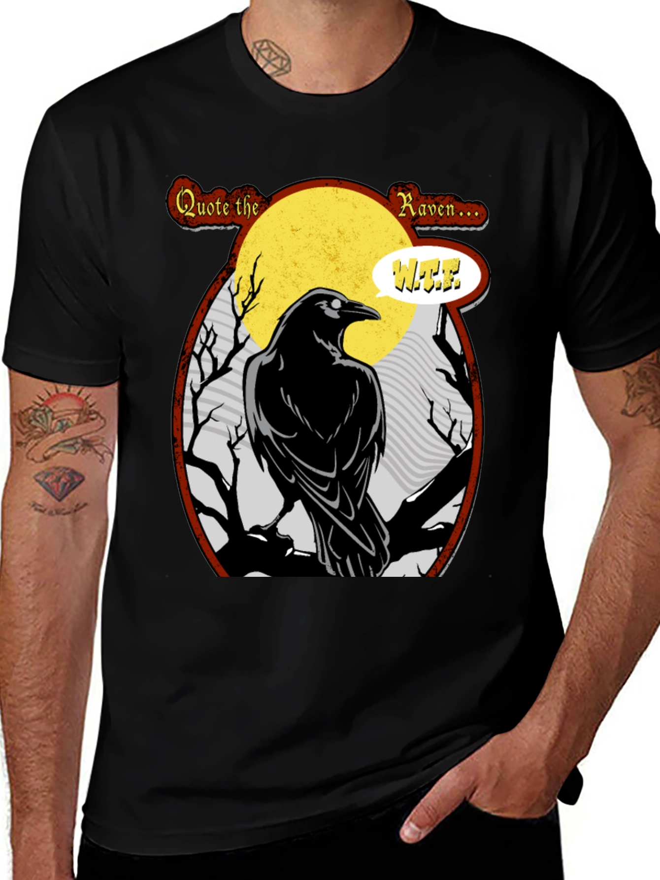 Variant 18 of Quote the Raven Graphic T-Shirt