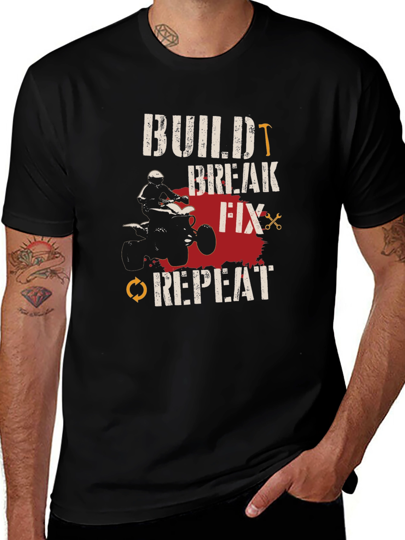 Build Break Fix Repeat ATV T-Shirt