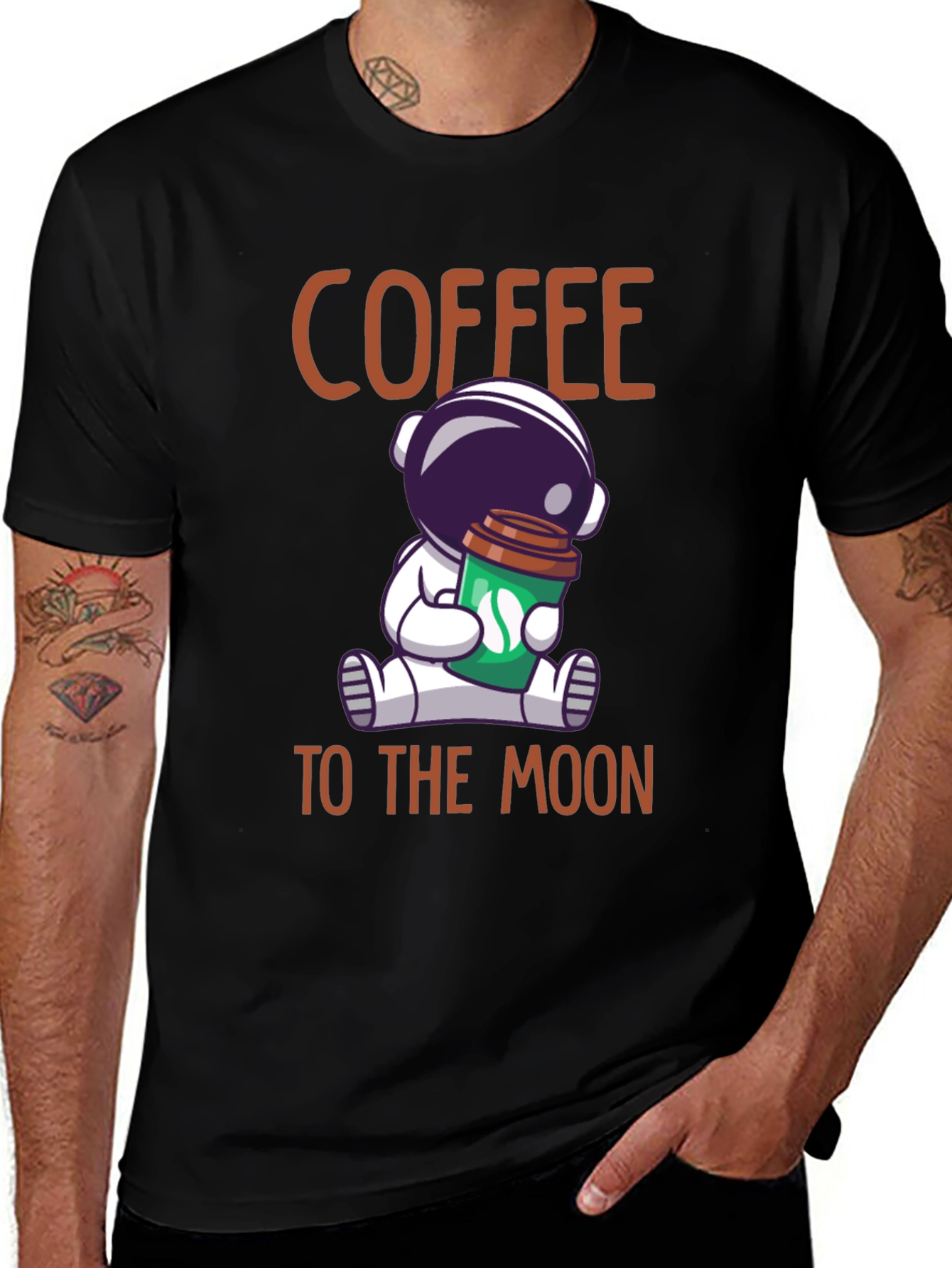 Variant 13 of Coffee to the Moon Graphic T-Shirt