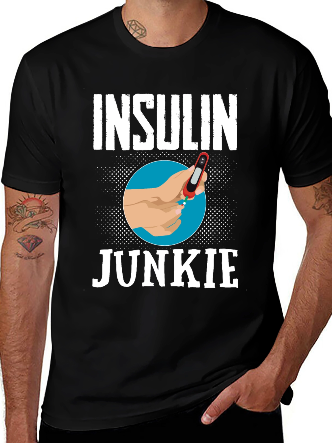 Variant 10 of Insulin Junkie Graphic Tee