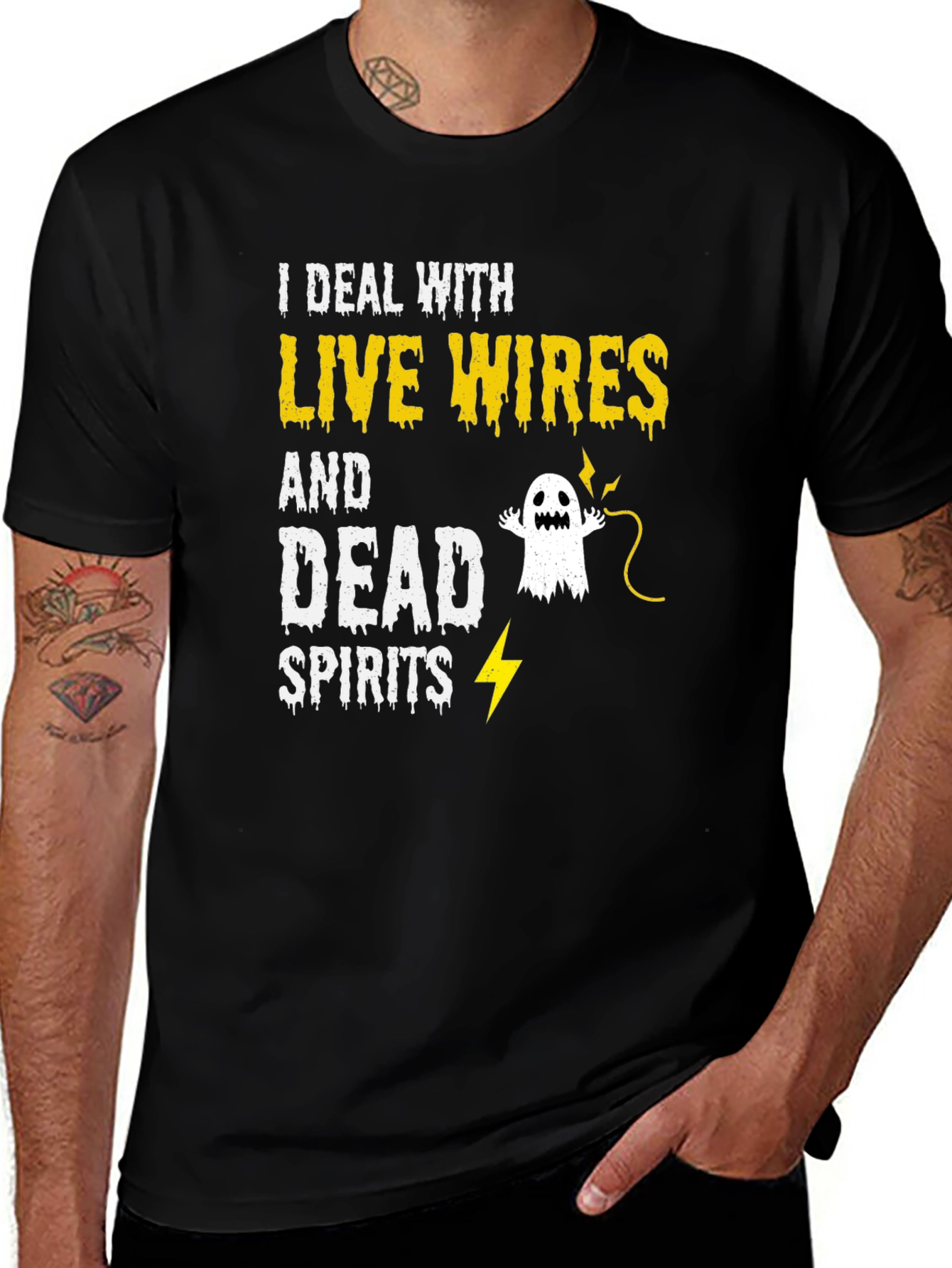 Variant 20 of Live Wires and Dead Spirits Graphic Tee