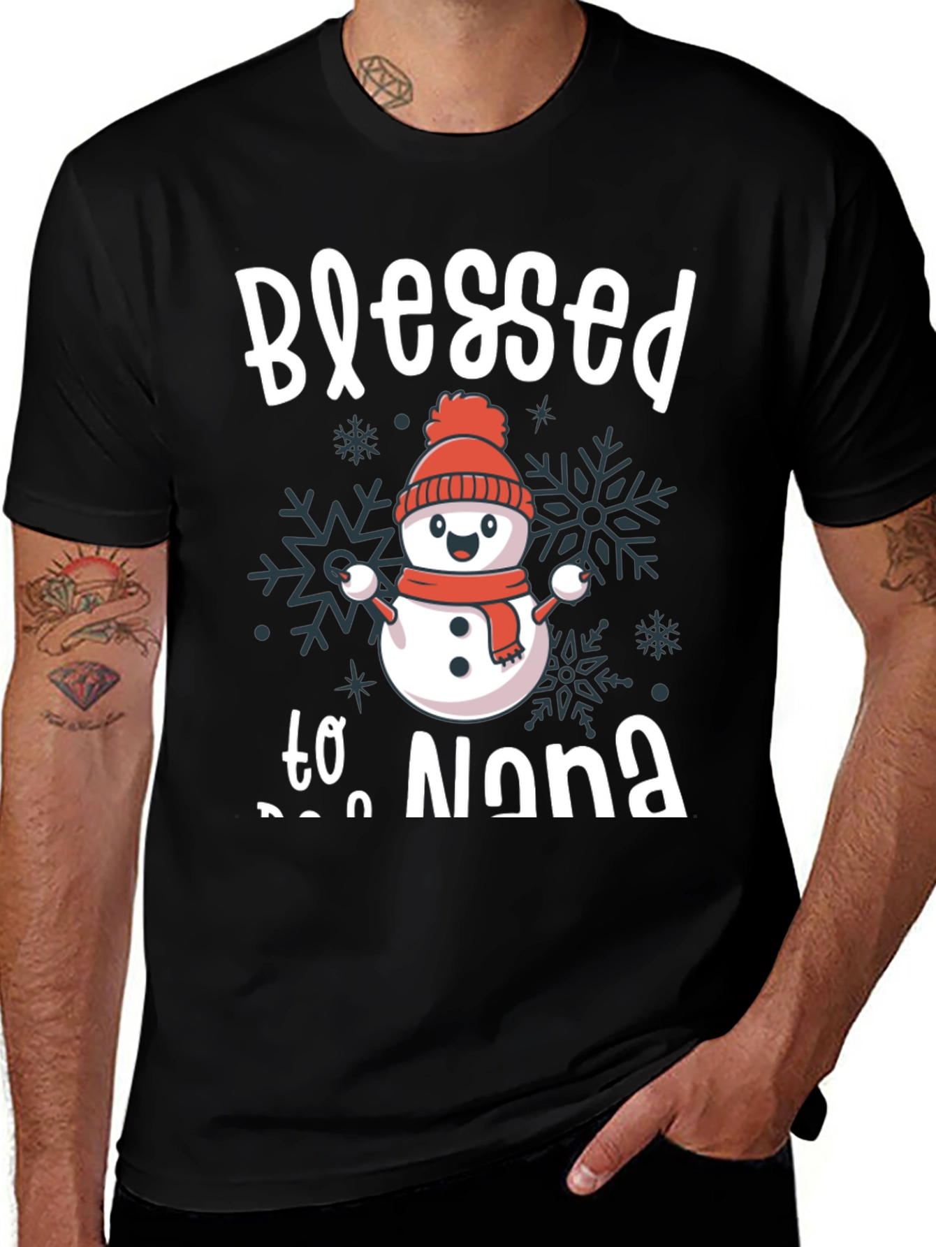 Blessed to be Nona Snowman T-Shirt