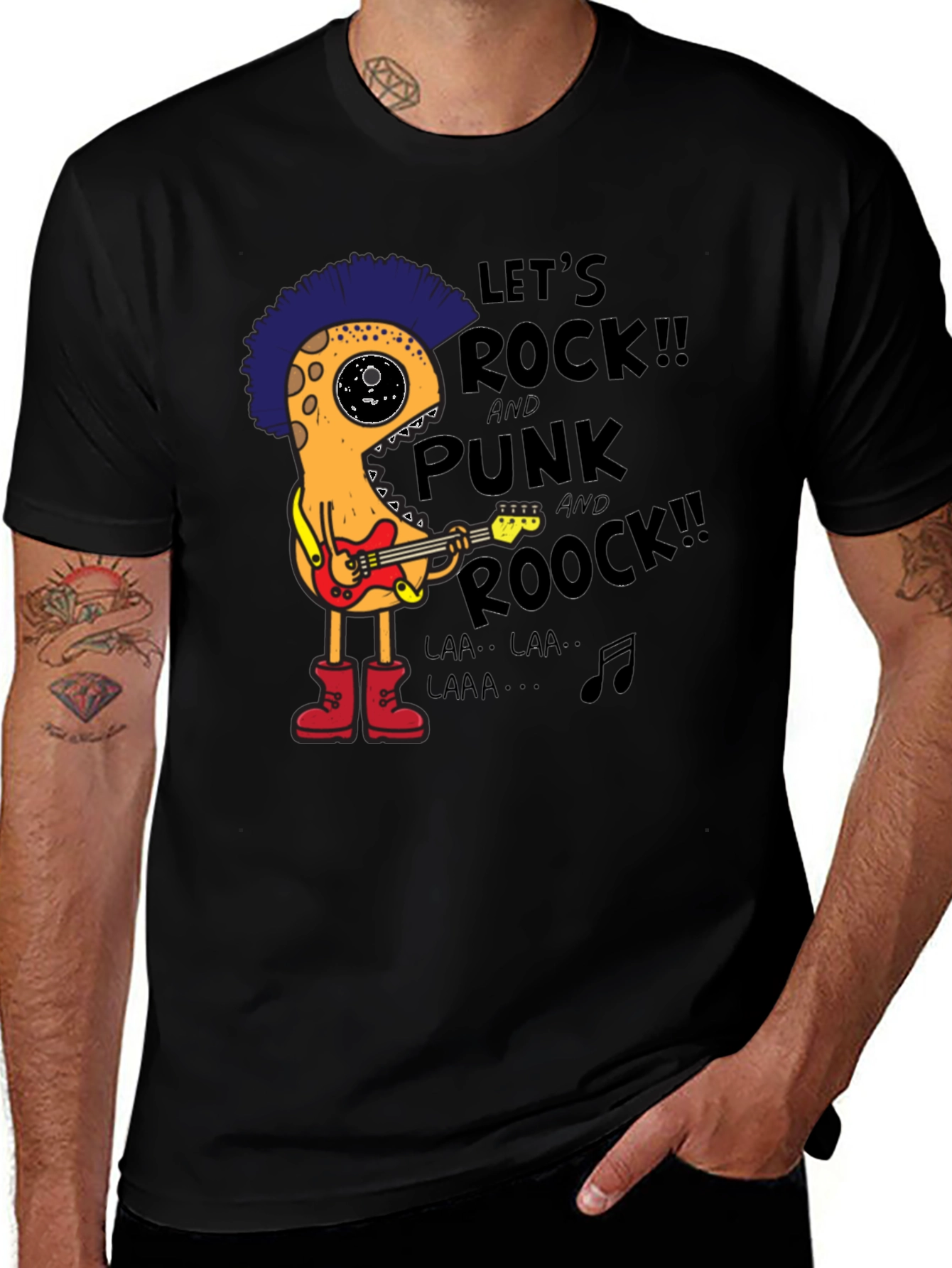 Variant 19 of Let's Rock Punk Monster T-Shirt