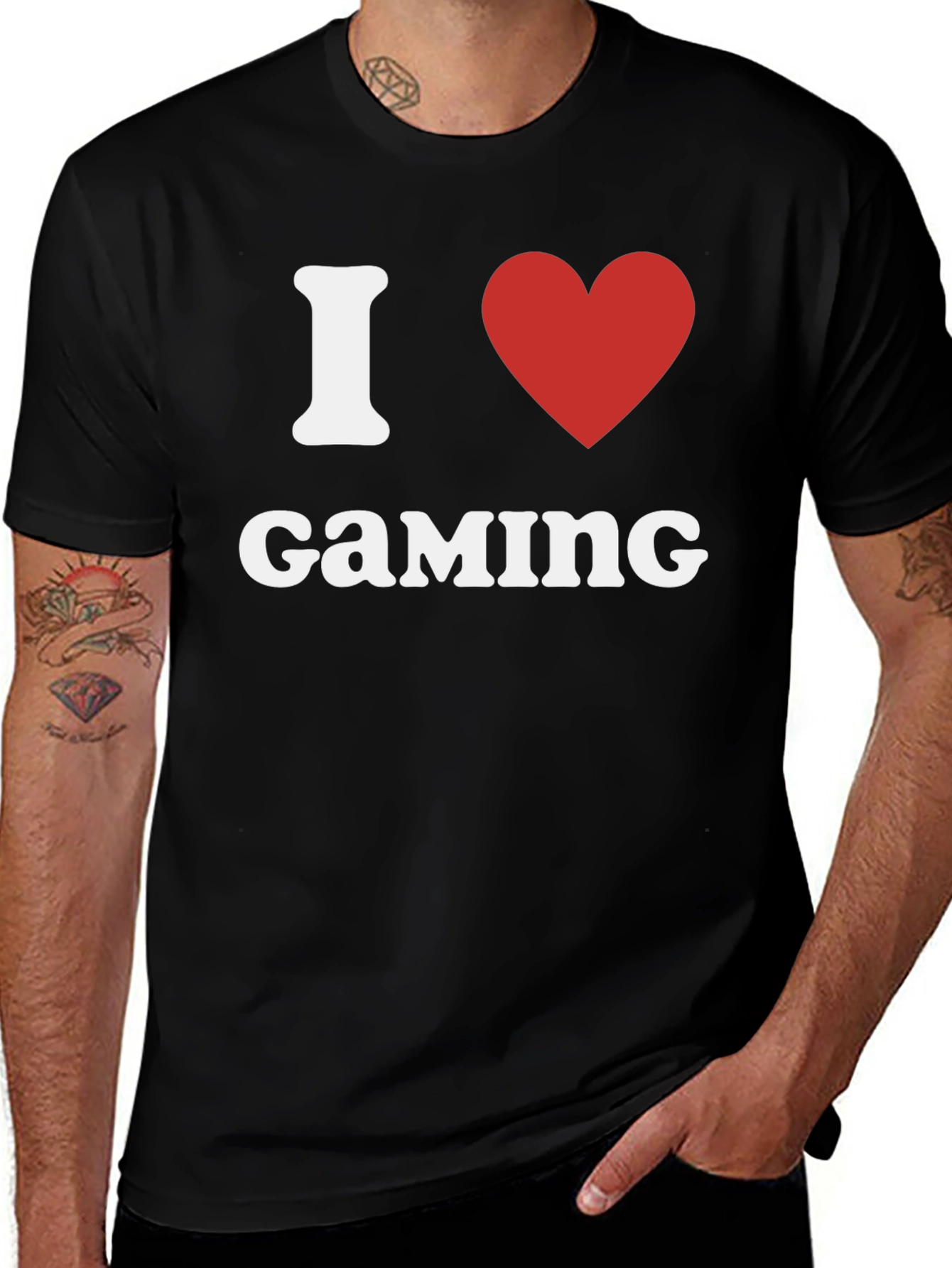 I Love Gaming T-Shirt - Black Gamer Tee