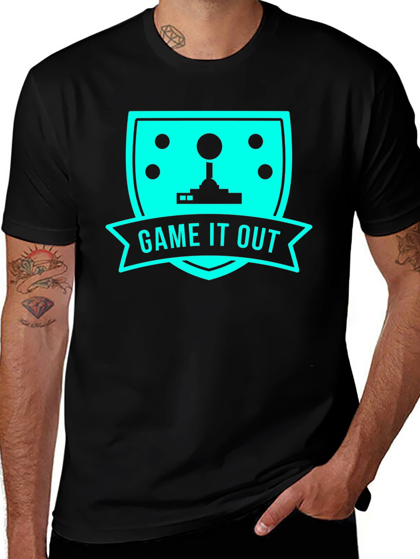 Variant 4 of Game It Out Retro Gaming T-Shirt
