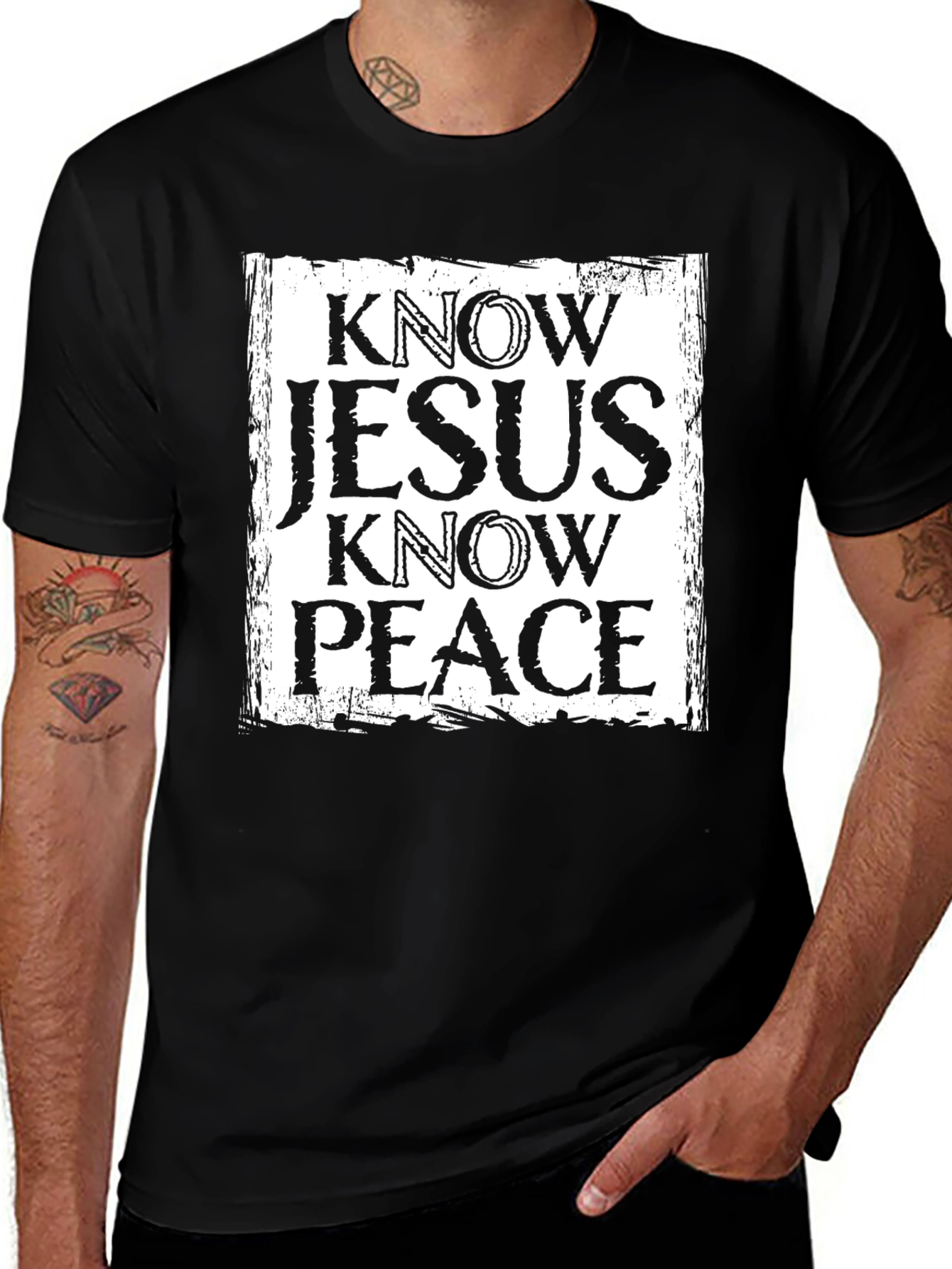 Know Jesus Know Peace Graphic T-Shirt
