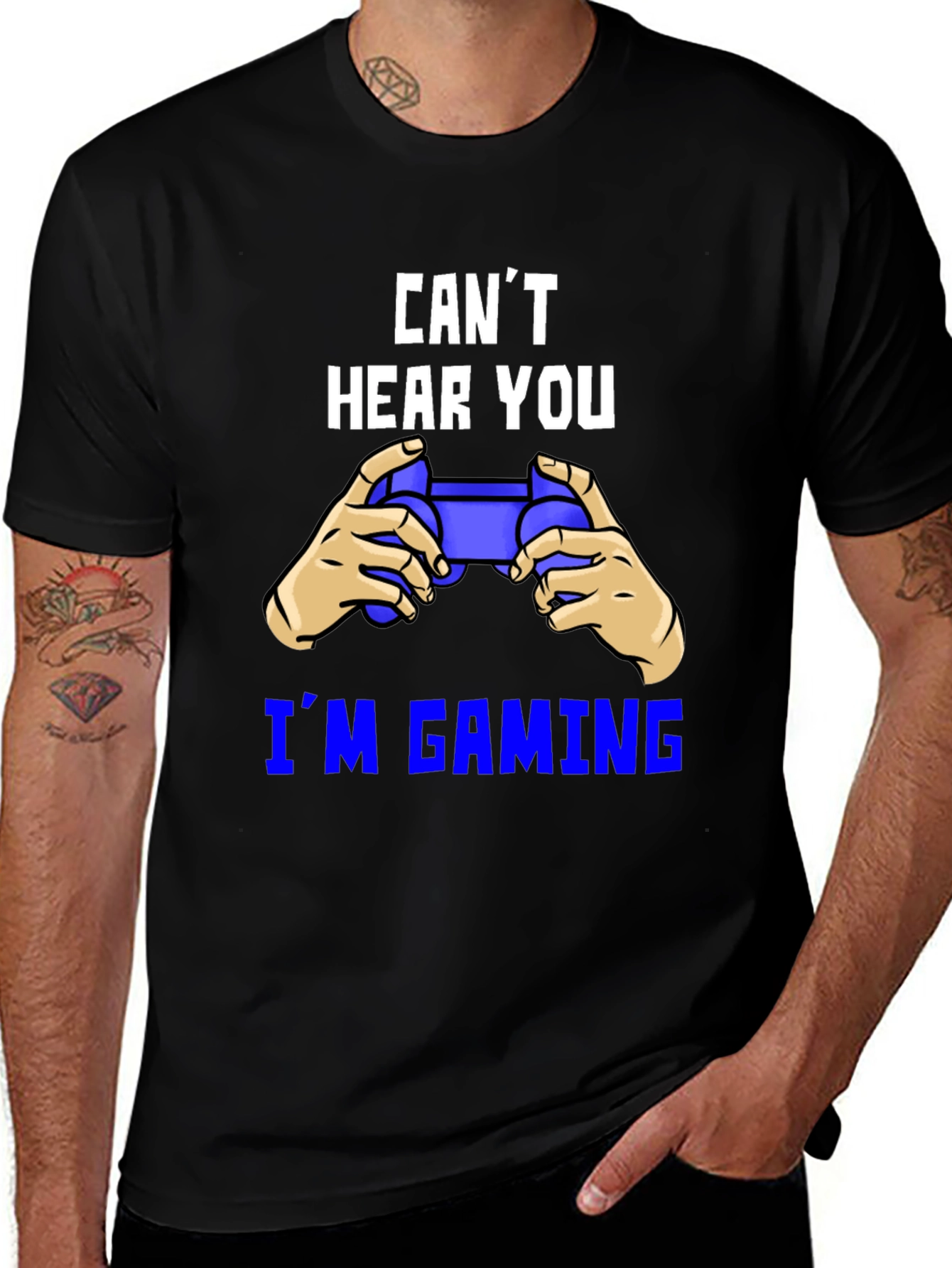 Variant 19 of Can't Hear You I'm Gaming Graphic Tee