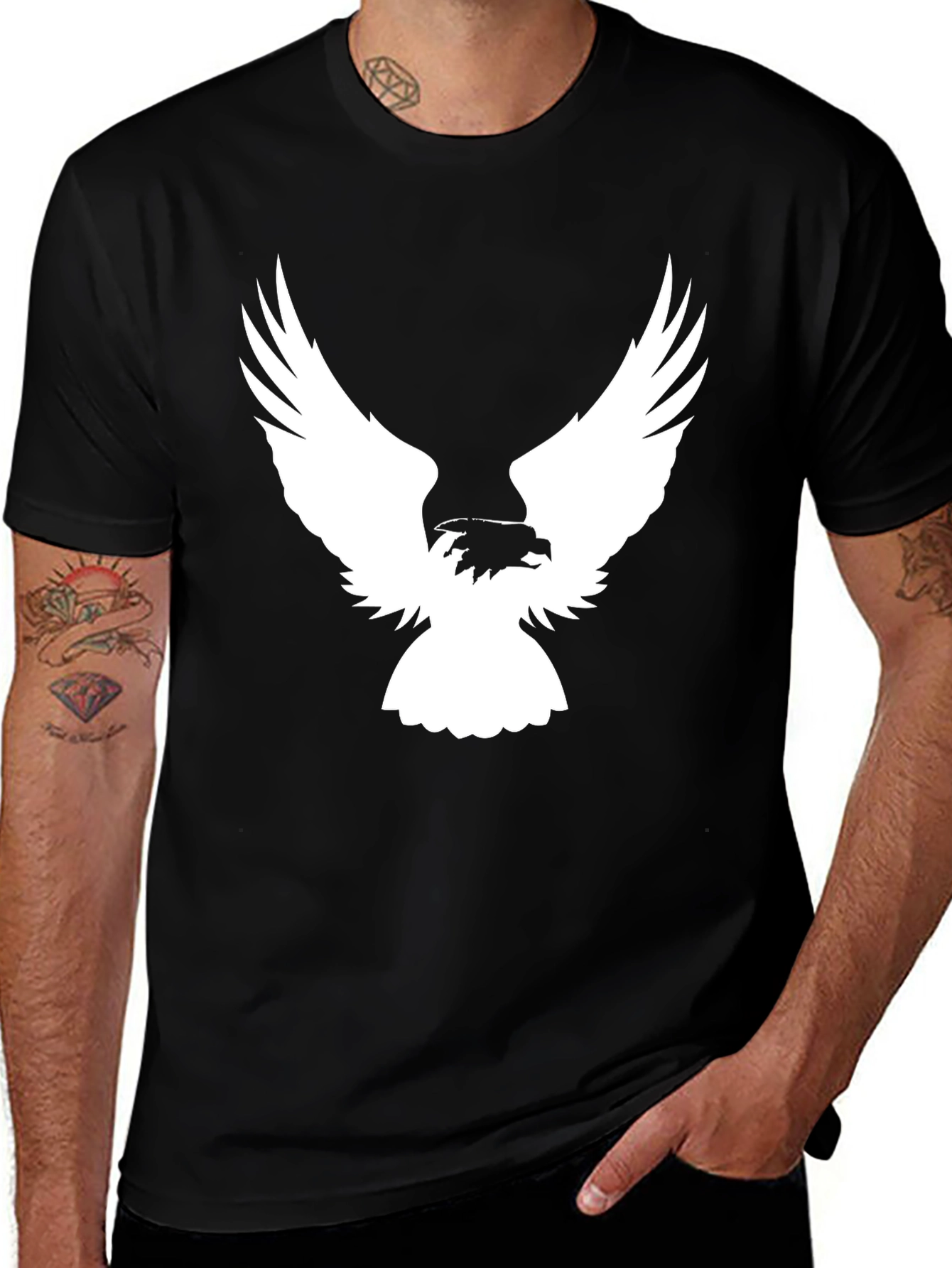 Variant 5 of Black Eagle Graphic T-Shirt | Stylish Men's Tee
