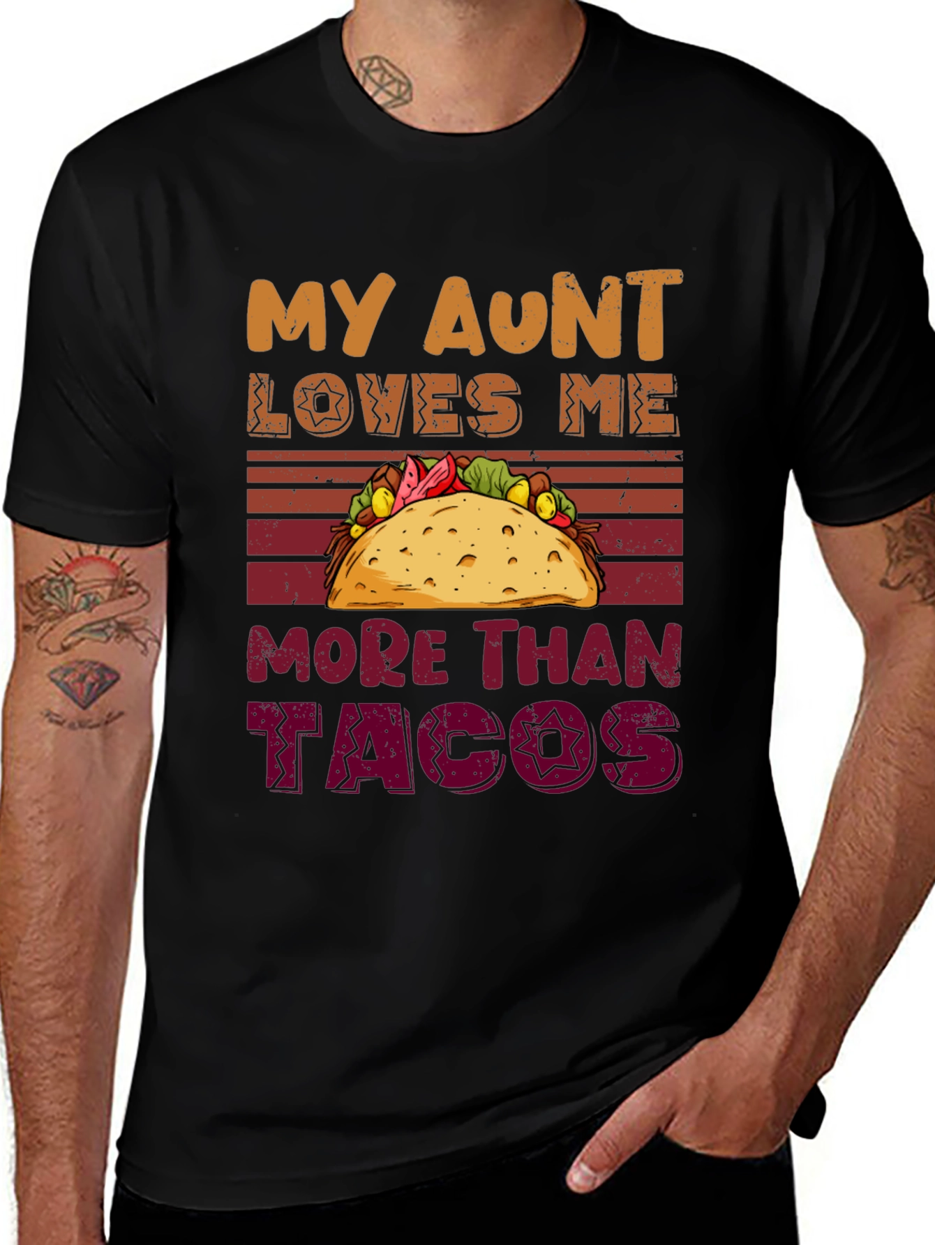 Variant 4 of My Aunt Loves Me More Than Tacos T-Shirt