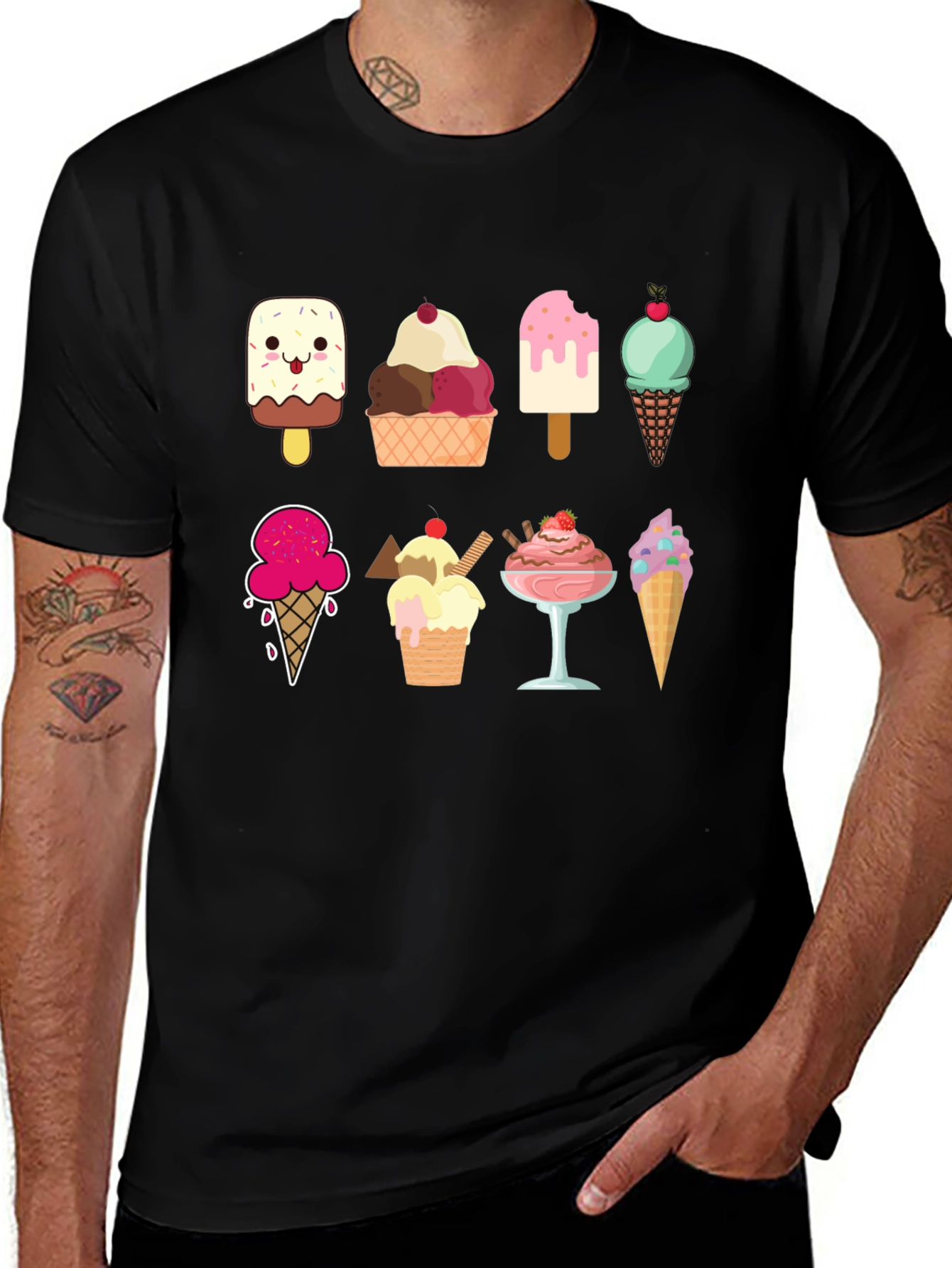 Variant 2 of Ice Cream Treats Graphic T-Shirt