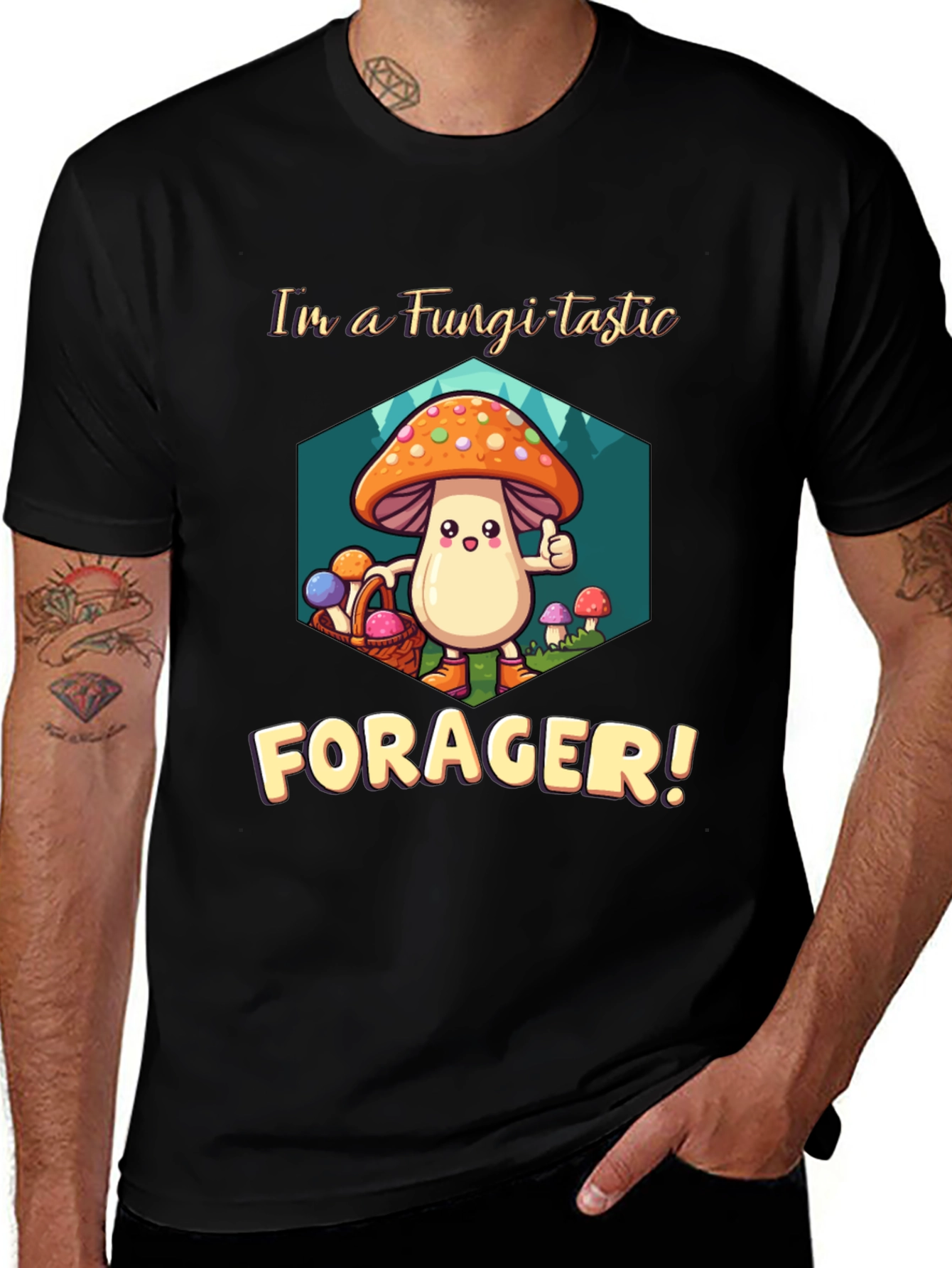 Variant 7 of Fungi-tastic Forager T-Shirt