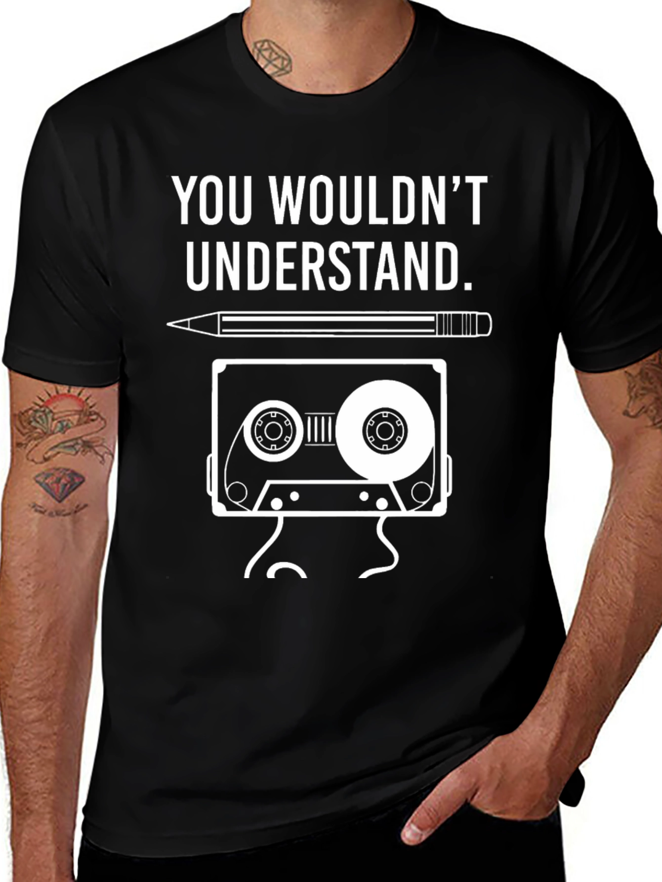 Variant 28 of Retro Cassette Tape T-Shirt - You Wouldn't Understand