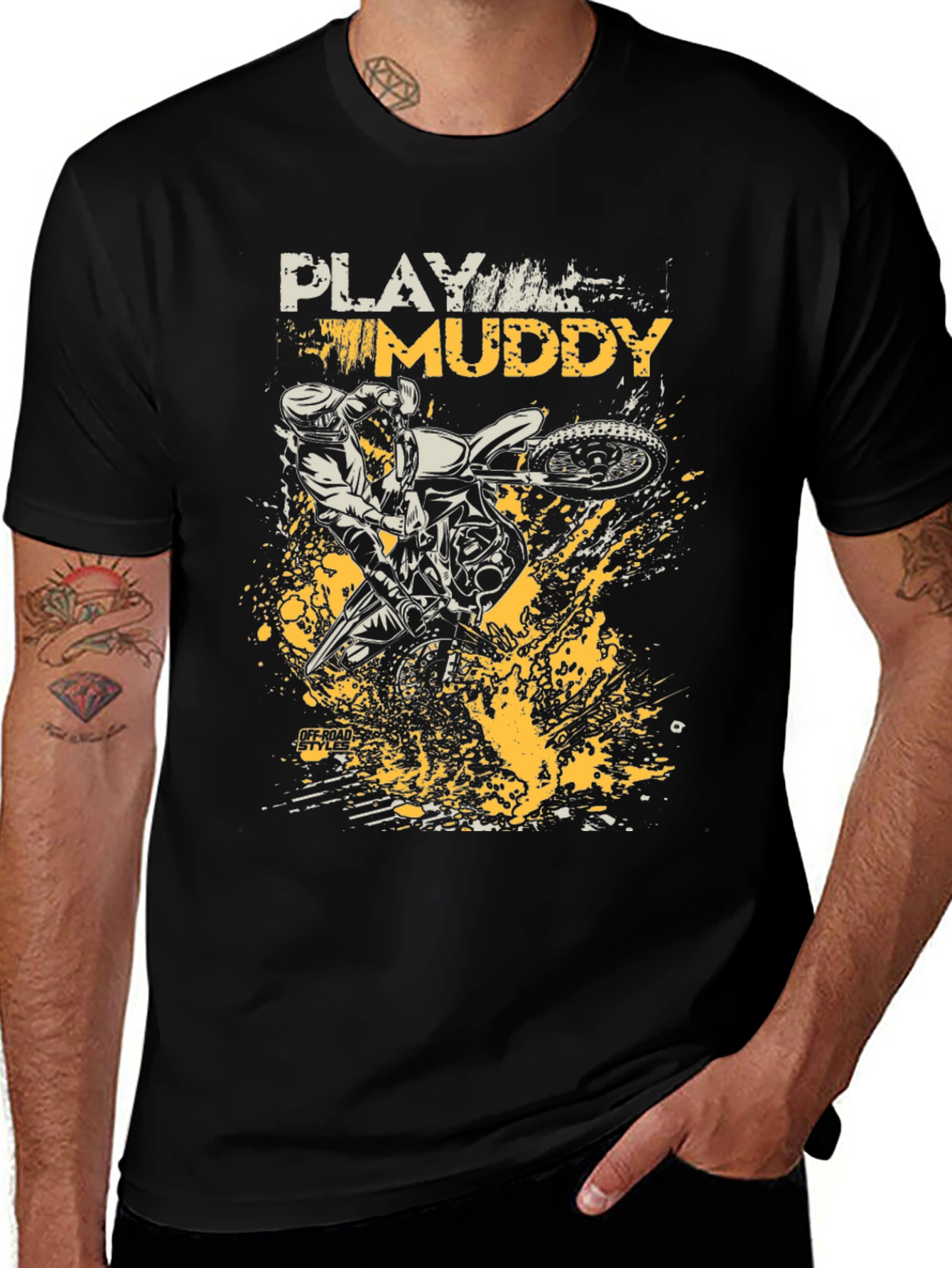 Variant 28 of Play Muddy T-Shirt - Off-Road Style!