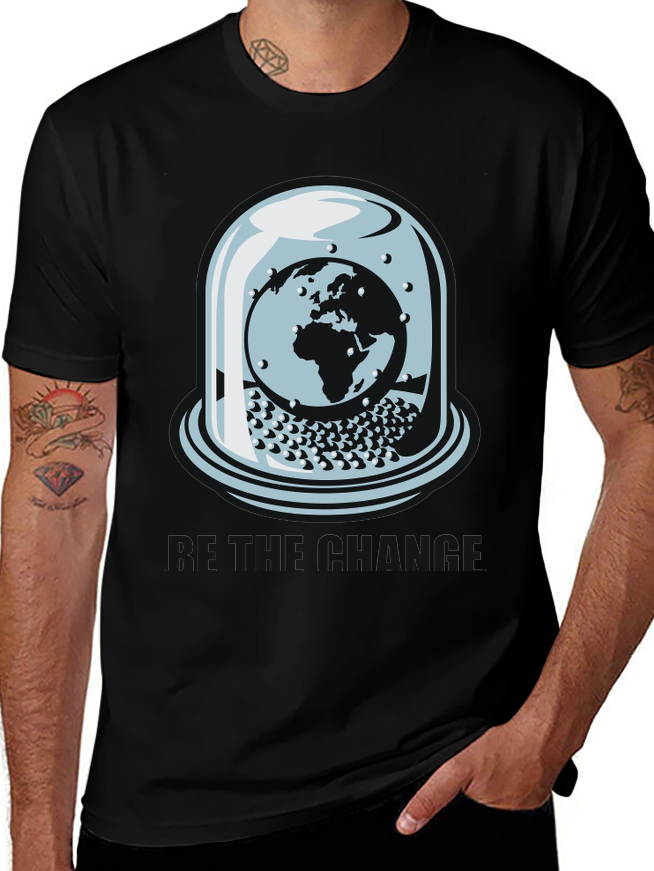 Variant 4 of World Under Glass Black T-Shirt