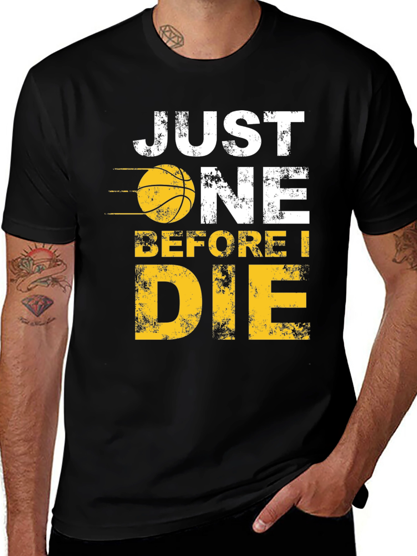 Variant 9 of Just One Before I Die Basketball Graphic Tee