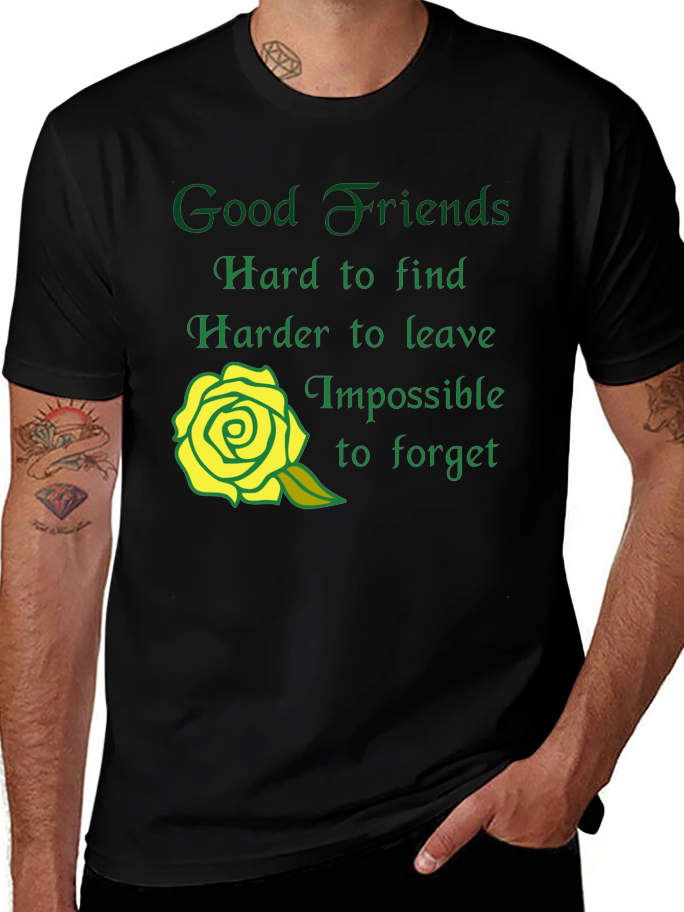 Variant 25 of Good Friends Graphic T-Shirt - Soft Cotton Blend