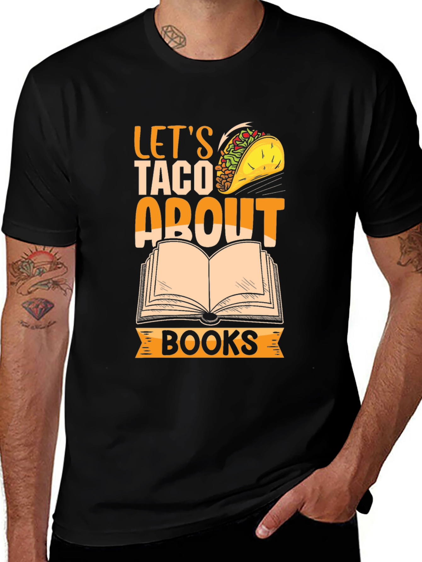Variant 19 of Let's Taco About Books T-Shirt