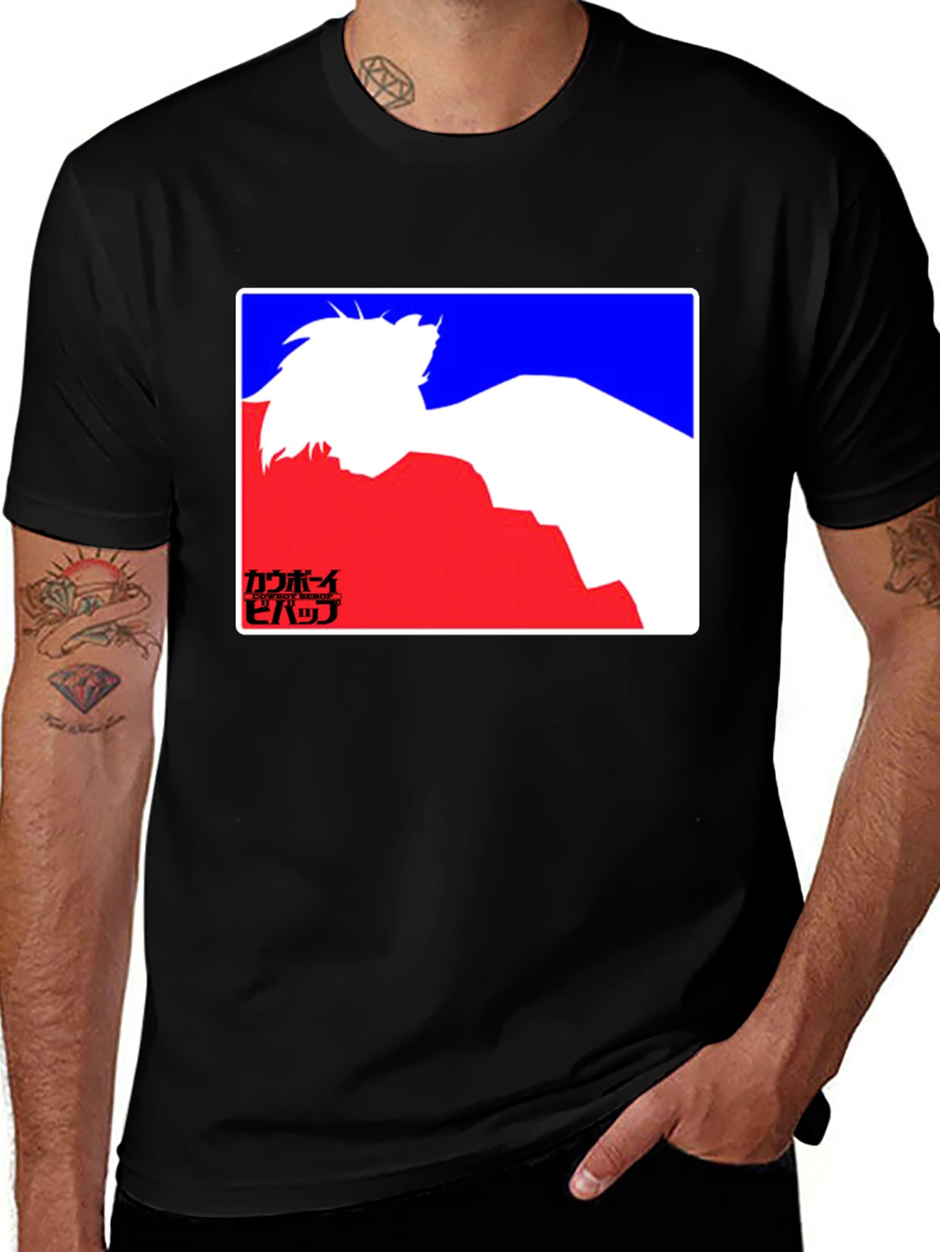 Variant 2 of Cowboy Bebop Anime T-Shirt - Black Tee