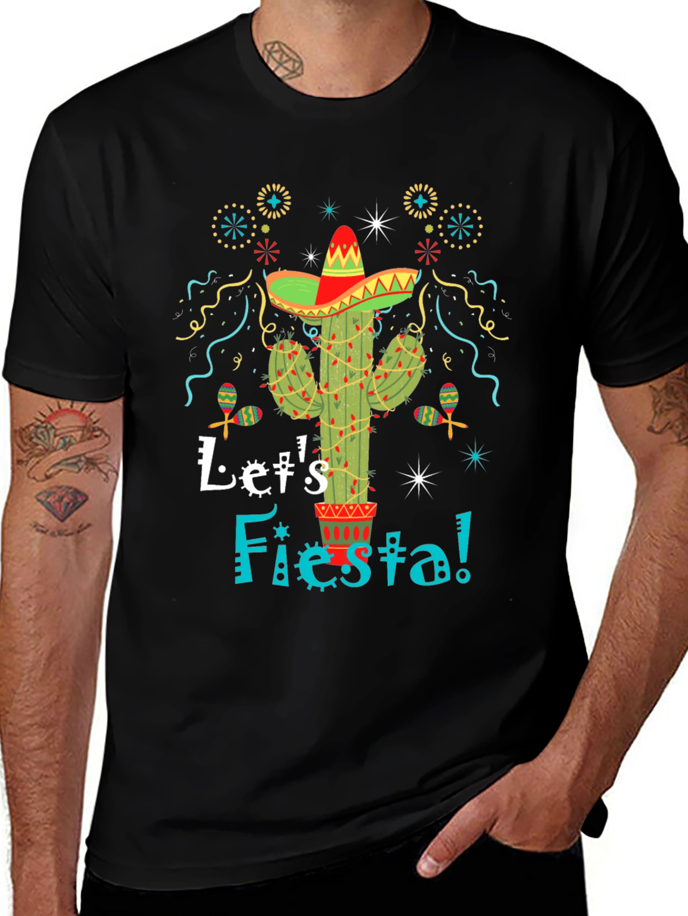 Variant 15 of Let's Fiesta Cactus Graphic Tee