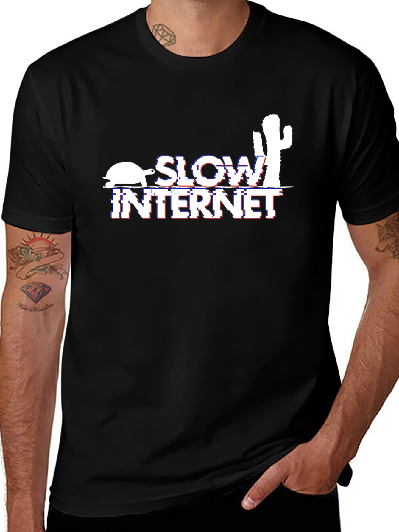 Variant 20 of Slow Internet Novelty Graphic T-Shirt