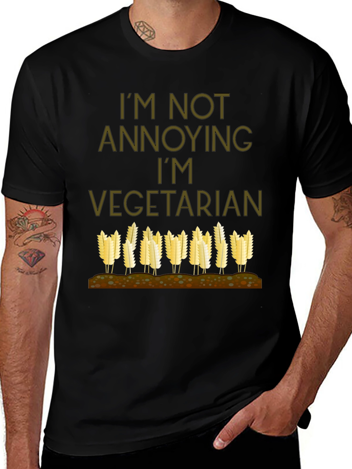 Variant 7 of I'm Not Annoying I'm Vegetarian Tee