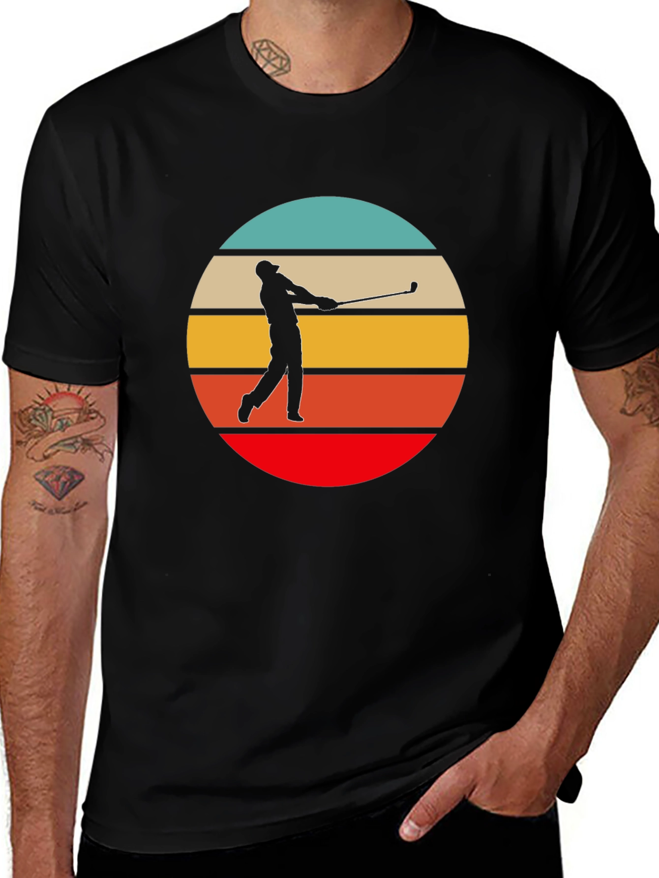 Variant 9 of Retro Golfer Graphic Tee