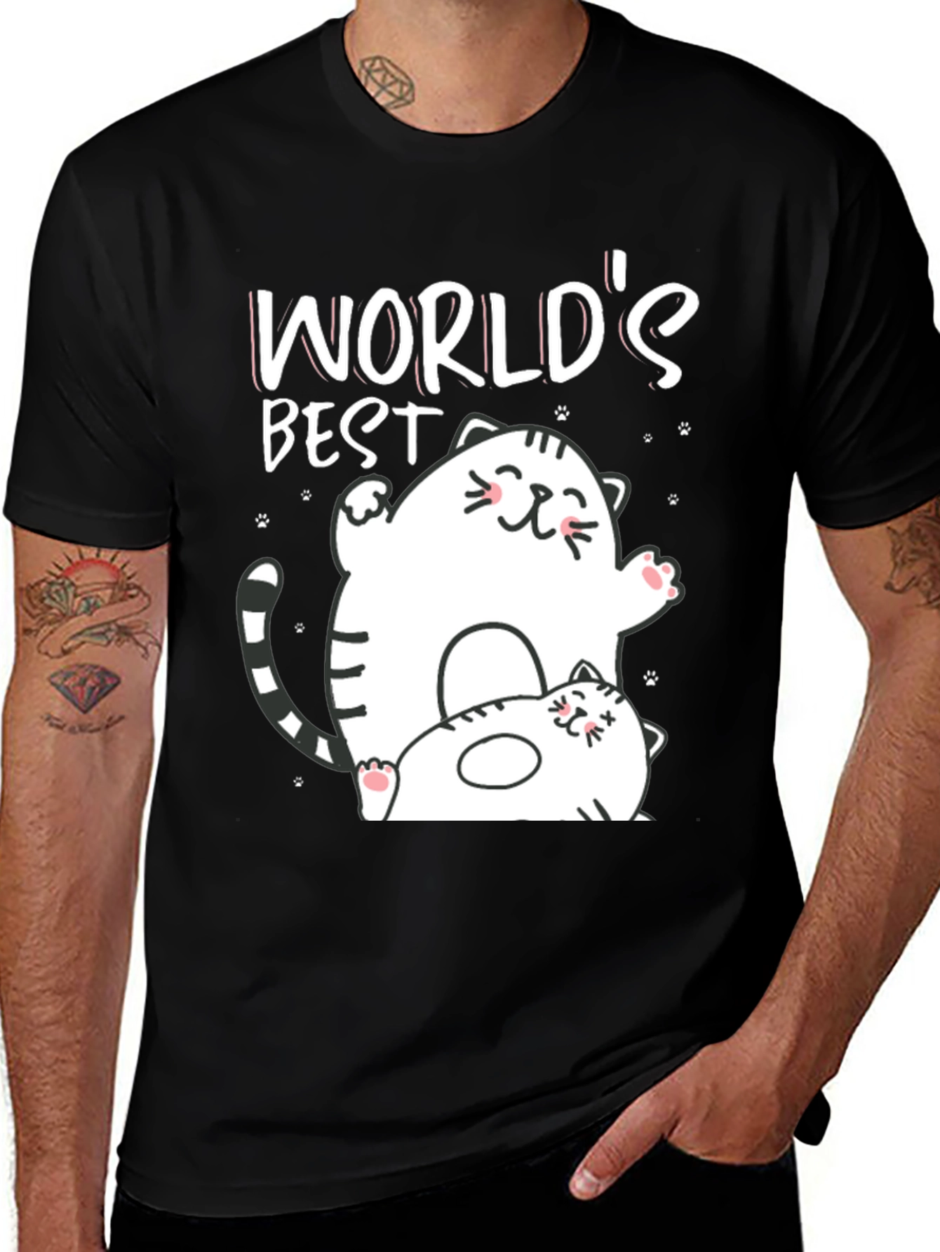 Variant 20 of World's Best Cat Dad T-Shirt