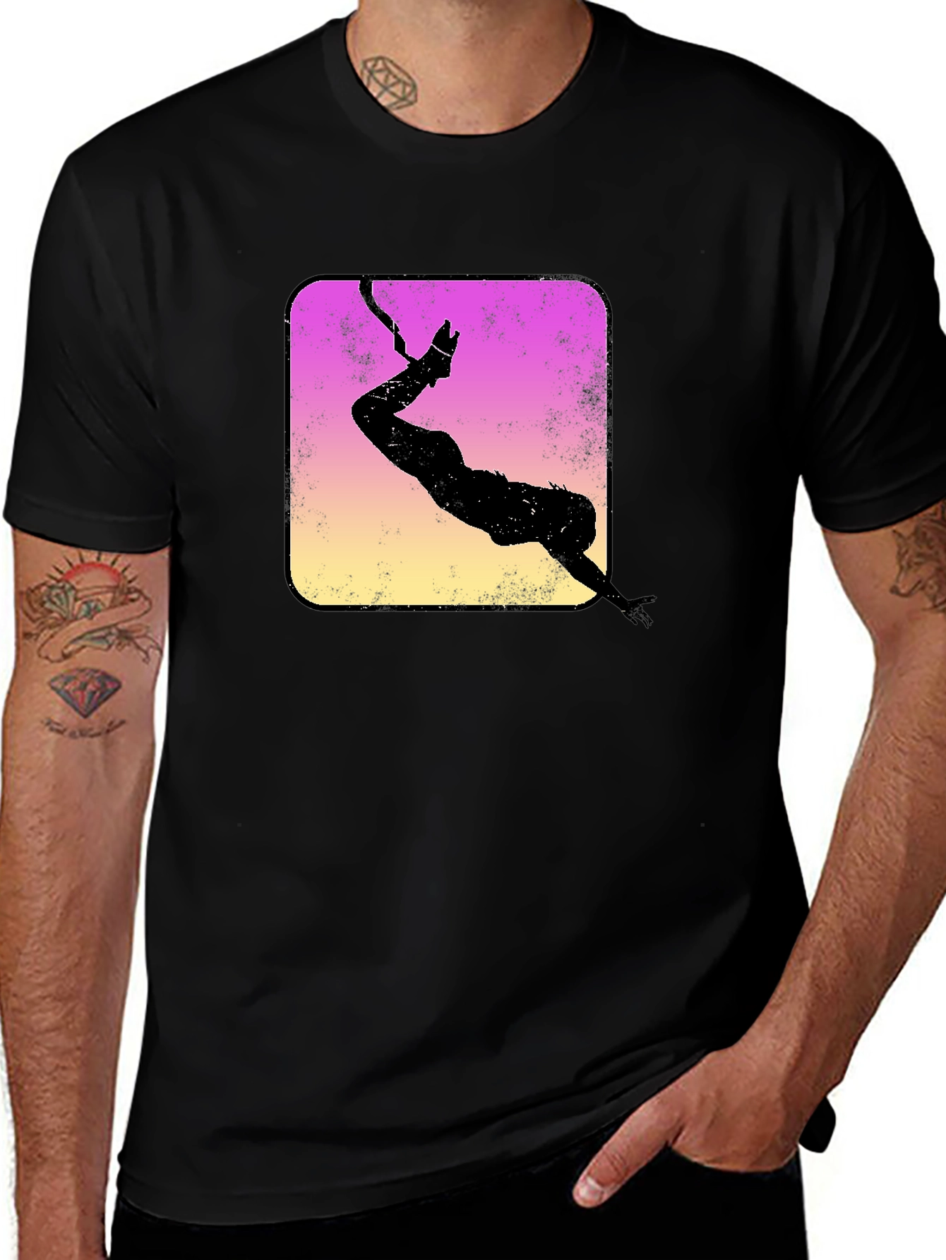 Variant 10 of Retro Bungee Jumper Graphic Tee