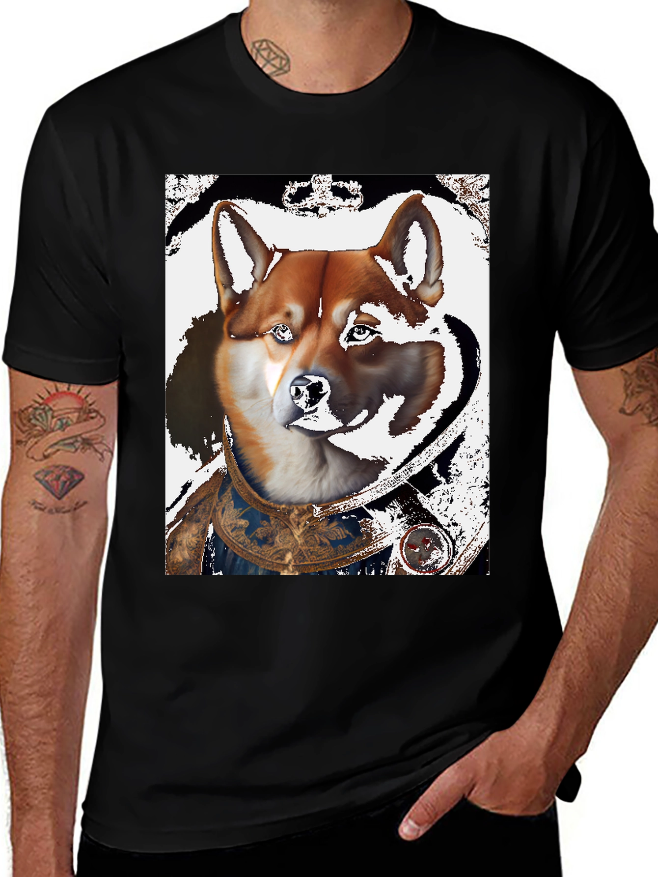 Royal Shiba Inu T-Shirt - Unique Dog Design