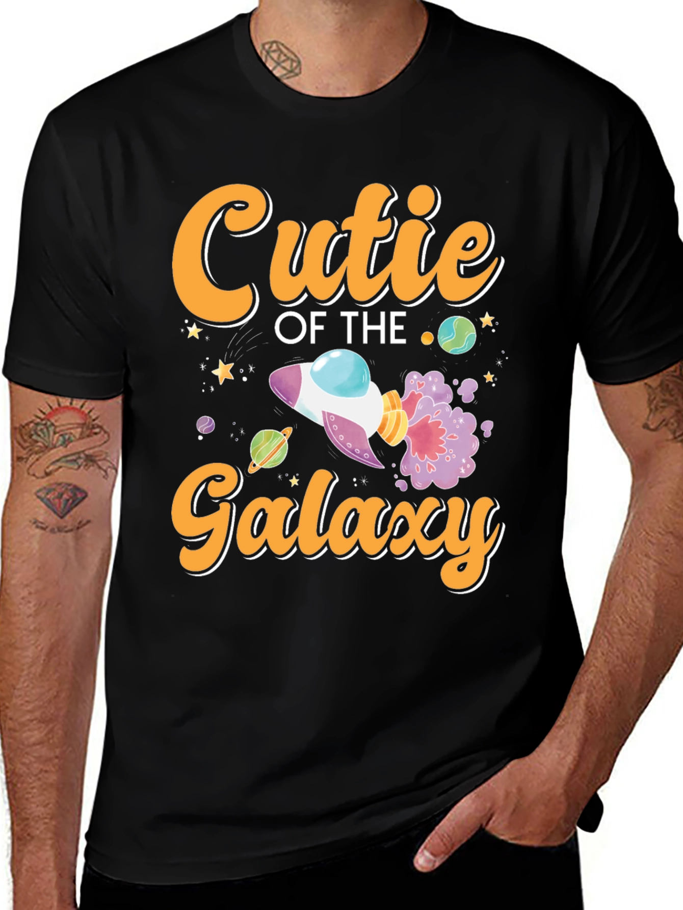 Variant 22 of Cutie of the Galaxy Black T-Shirt