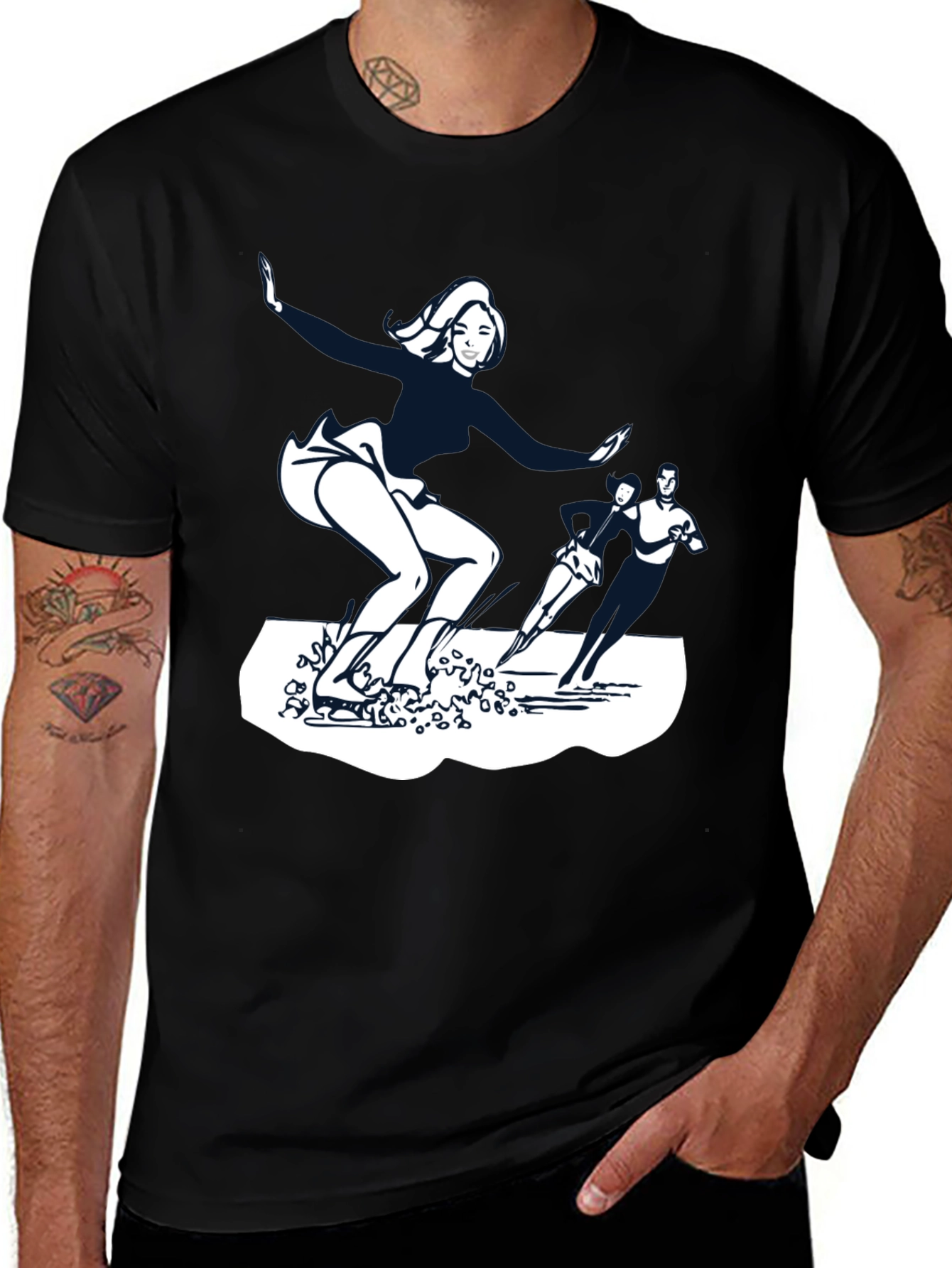 Variant 27 of Skating Tee: Cool Graphic Print