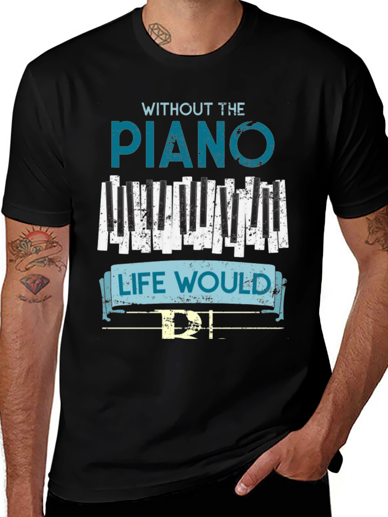 Variant 3 of Piano Life Men's Graphic Tee