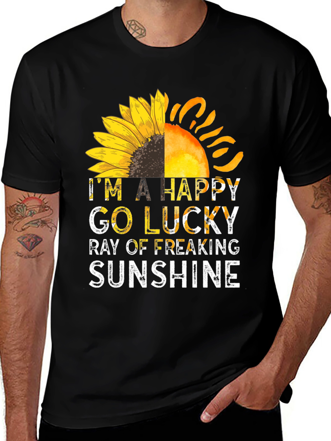 Variant 9 of Happy Go Lucky Ray of Sunshine T-Shirt