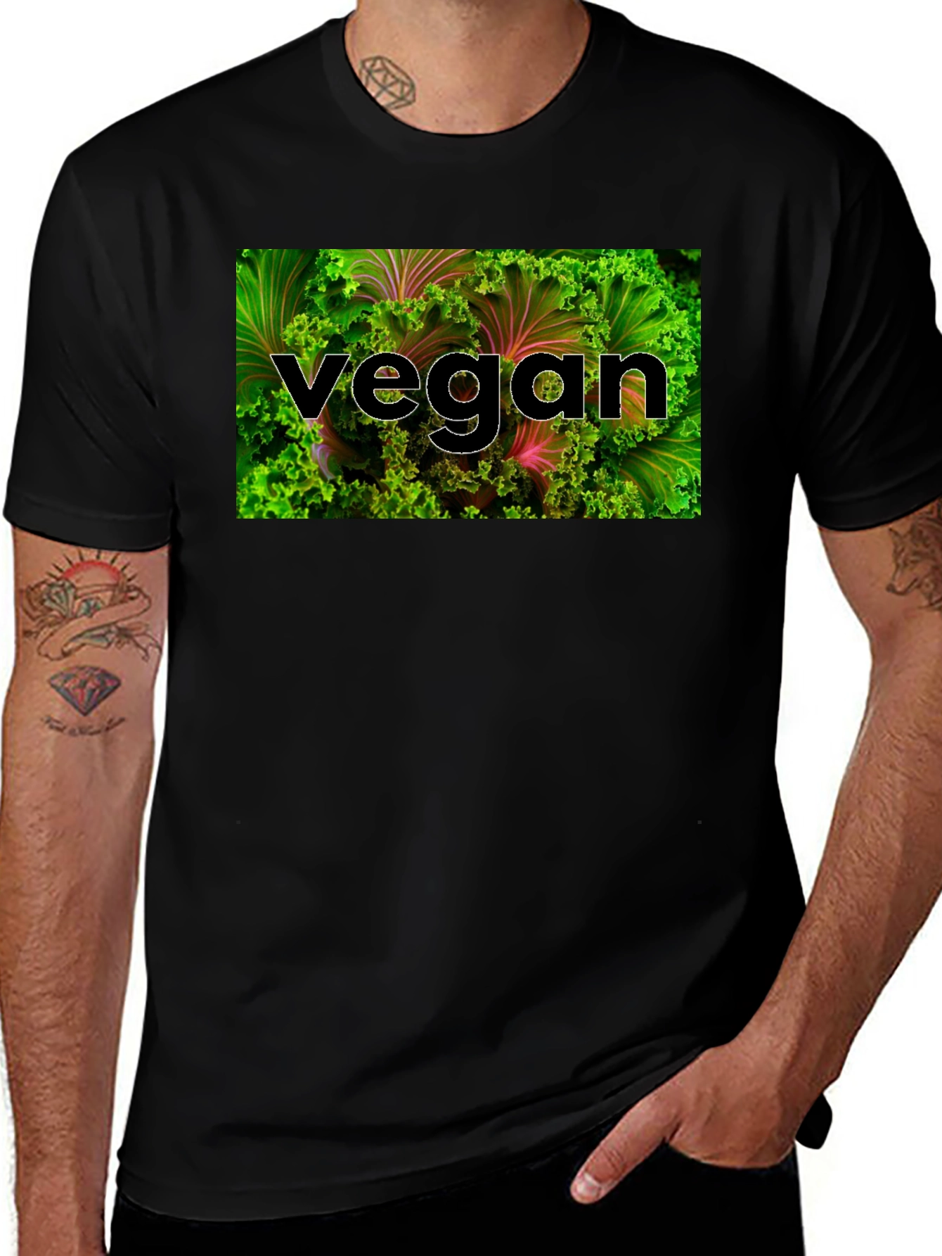 Variant 15 of Vegan Lettuce Graphic T-Shirt - Organic & Stylish