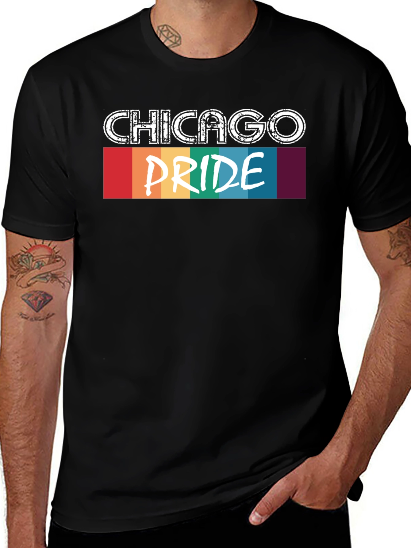 Chicago Pride Graphic Tee - LGBTQ+ Pride T-Shirt