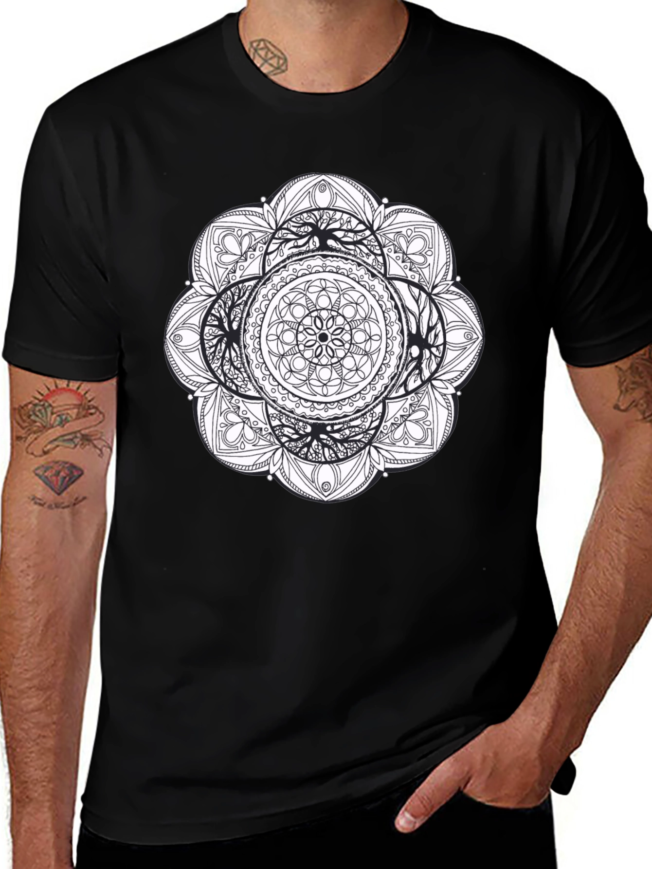 Variant 7 of Mandala Tree of Life Graphic Tee